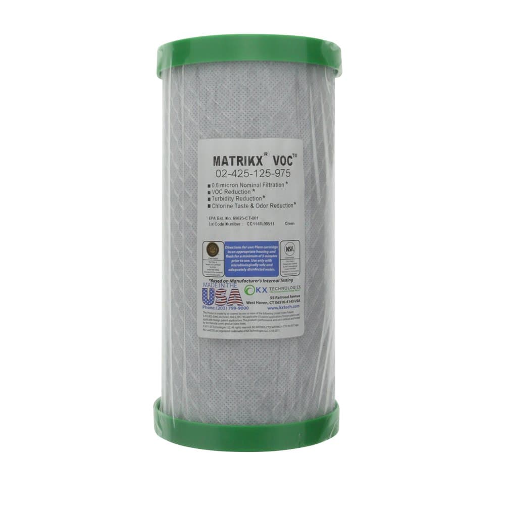 02-425-125-975 Big Extruded Activated Carbon Block Filter, 10-Inch, Blue