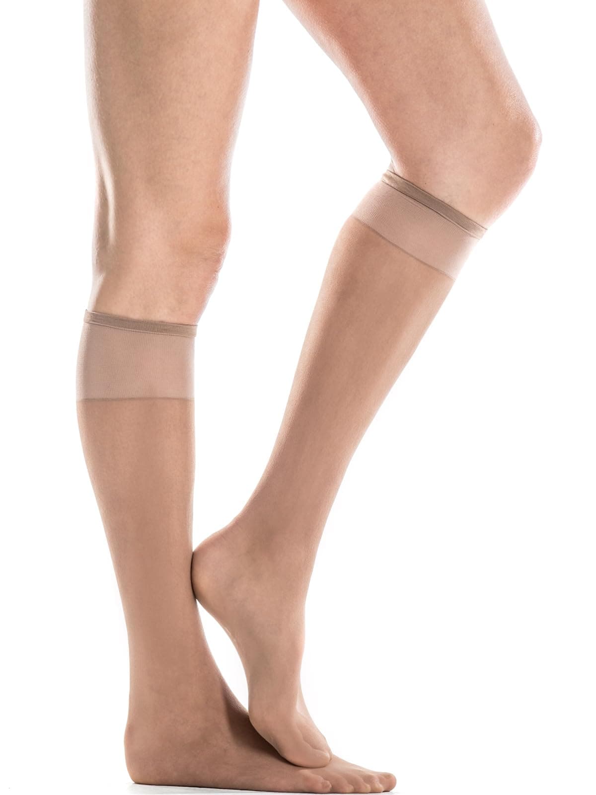 Women's Knee Highs 3-Pair Pack - Sheer Knee High Nylons for Women