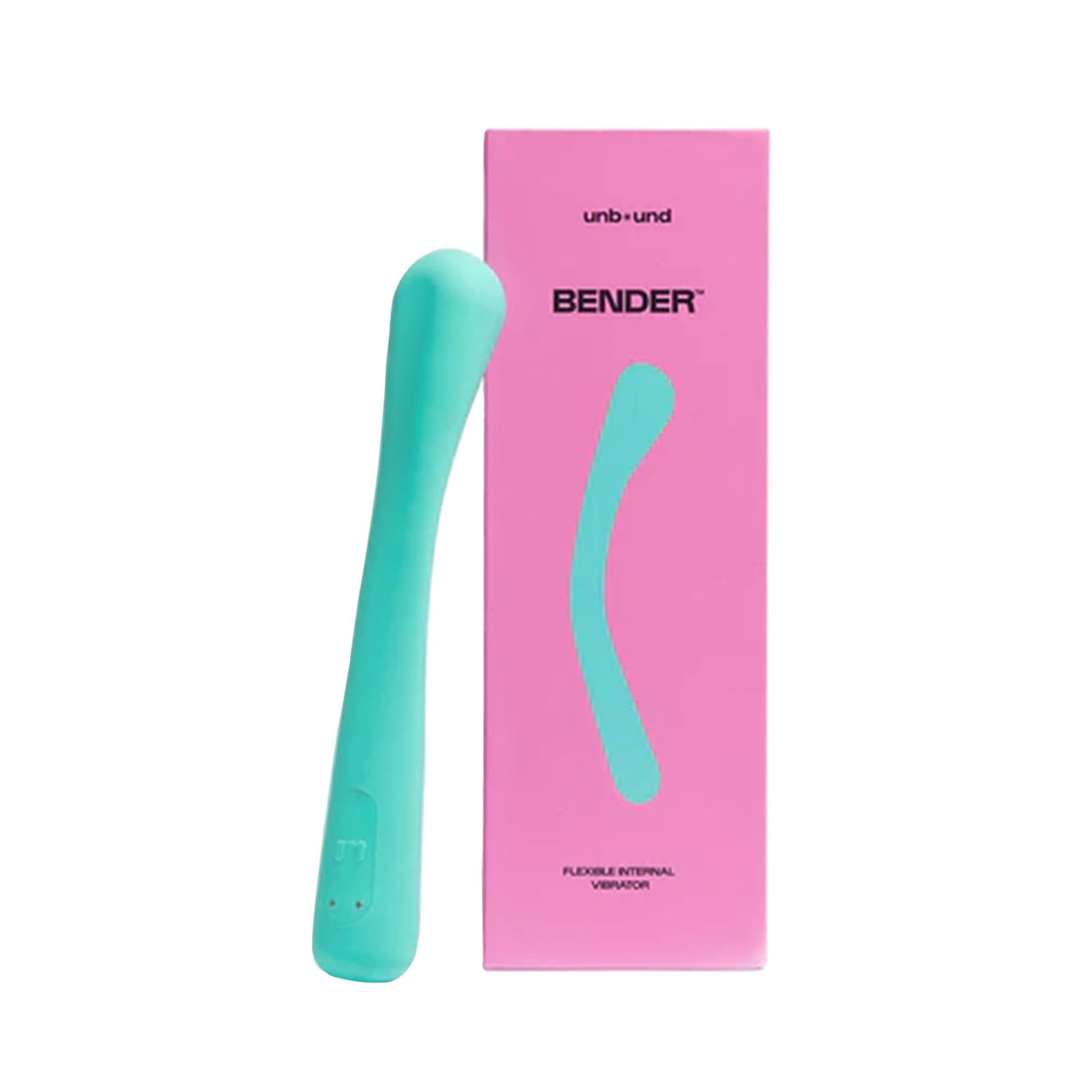 Unbound Bender: Flexible, Portable, Rechargeable, Waterproof Massager, Mint