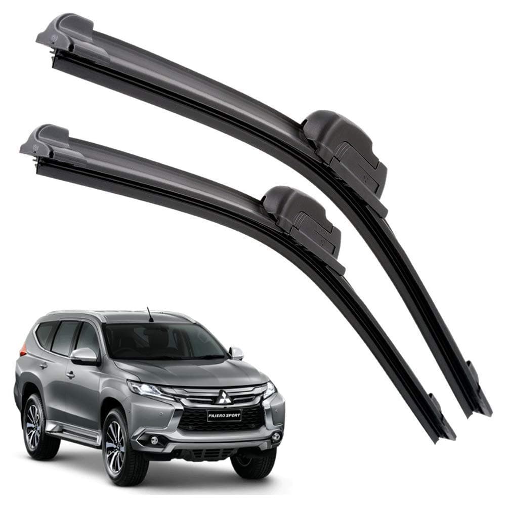Euro Care Windshield Car Wiper Blades Compatibility with Pajero Sport (Model : 2015-2020) - Set of 2Pc (D-22,P-20)