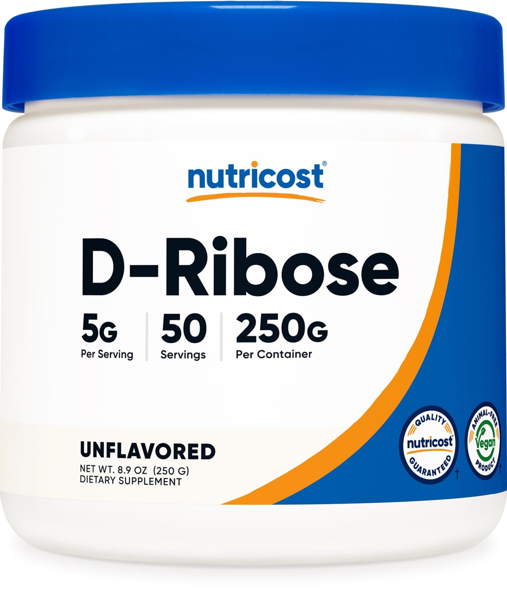 Nutricost D-Rivose Powder (Non-Flavored) 250g, 50 Servings, Non-GMO, Gluten Free