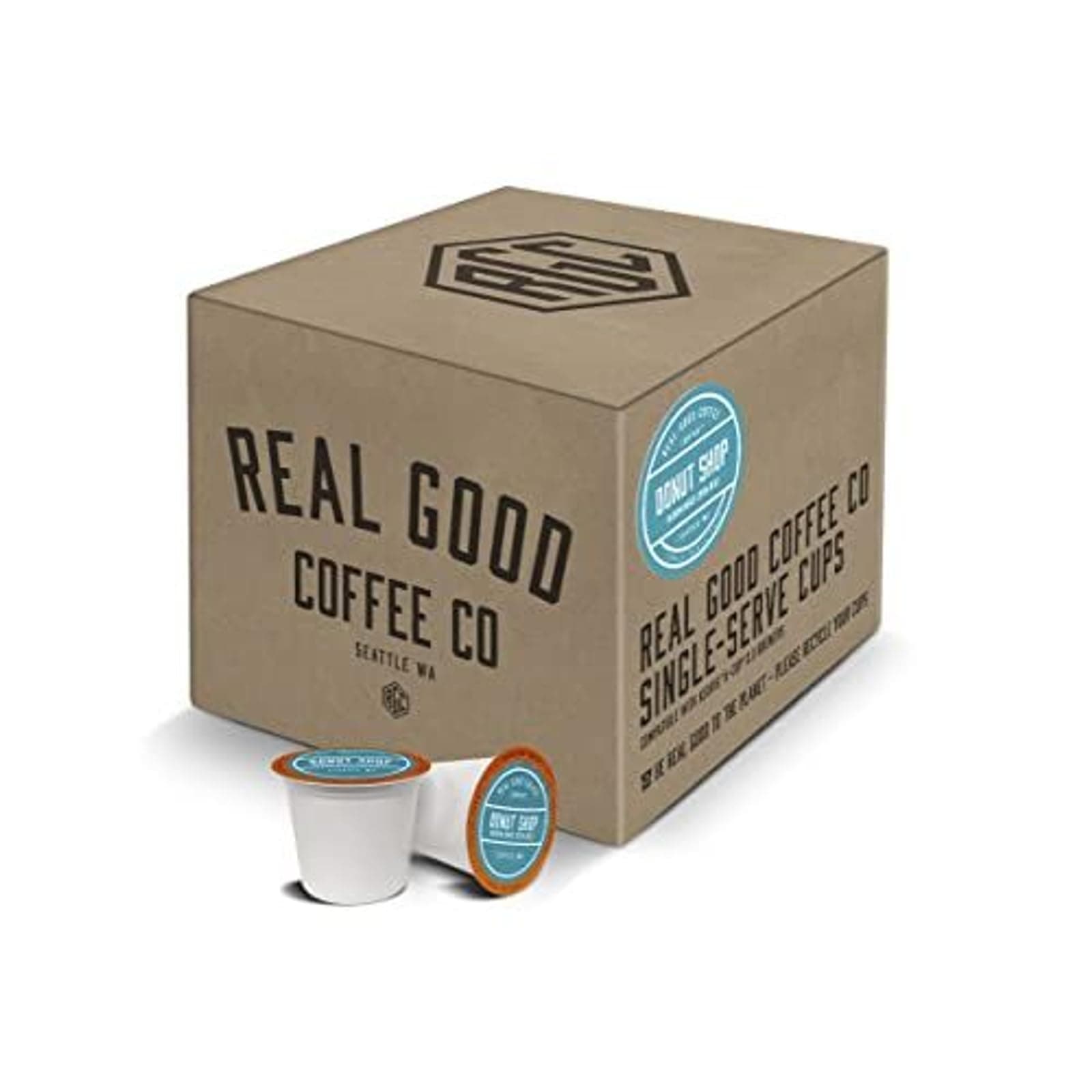 Real Good Coffee Co Donut Shop Medium Roast Coffee K Cups 36 Count