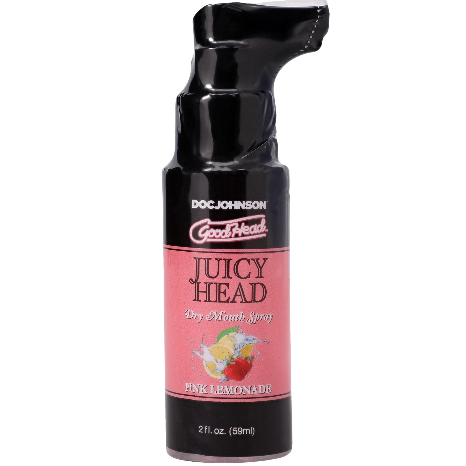 Doc Johnson GoodHead - Juicy Head - Dry Mouth Spray - Instantly Moisturize Your Mouth - Pink Lemonade - 2 fl. oz. (59ml)