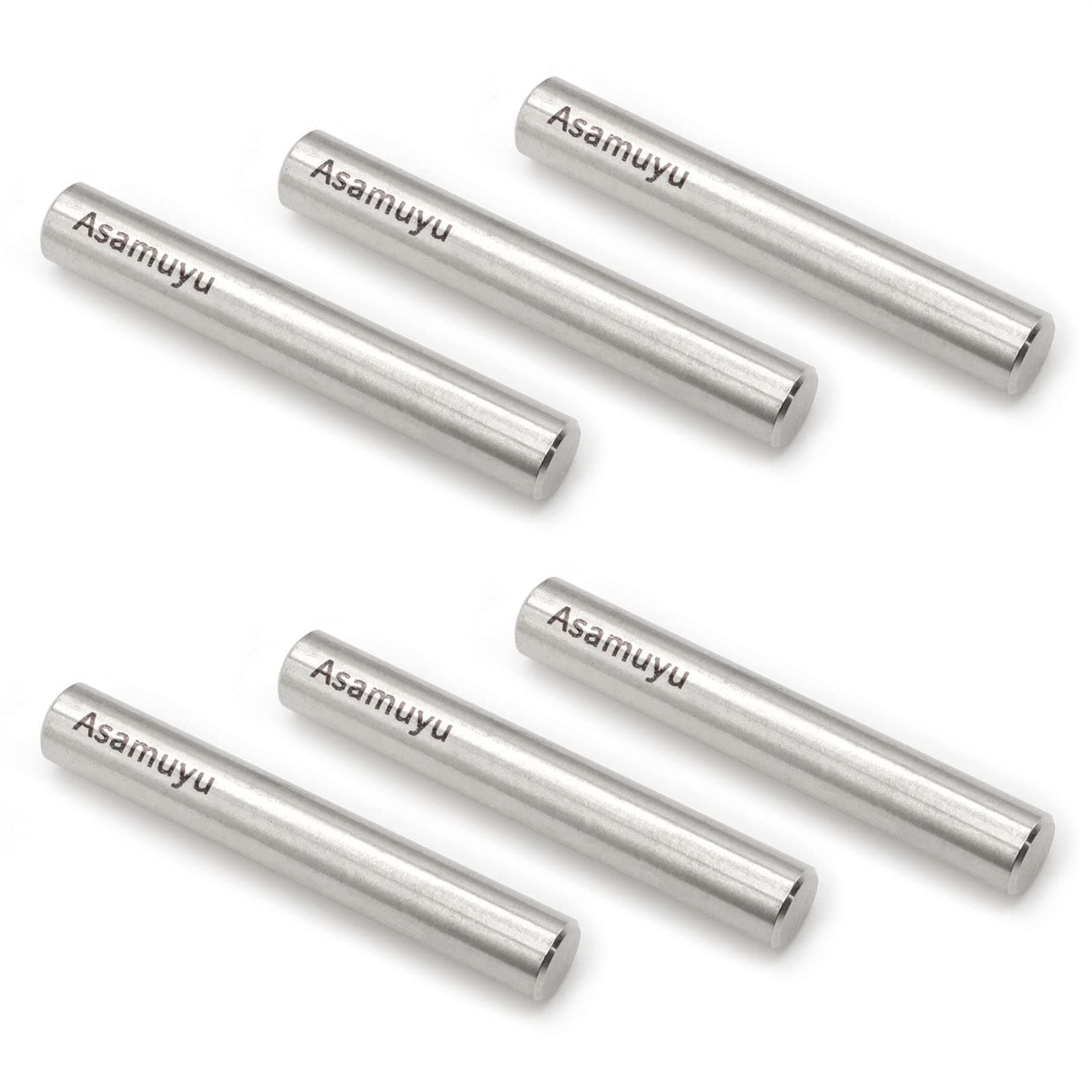 Asamuyu 6 Pcs 12x80 Dowel Pin 304 Stainless Steel Wood Bunk Bed Dowel Pins Shelf Pegs Support Shelves