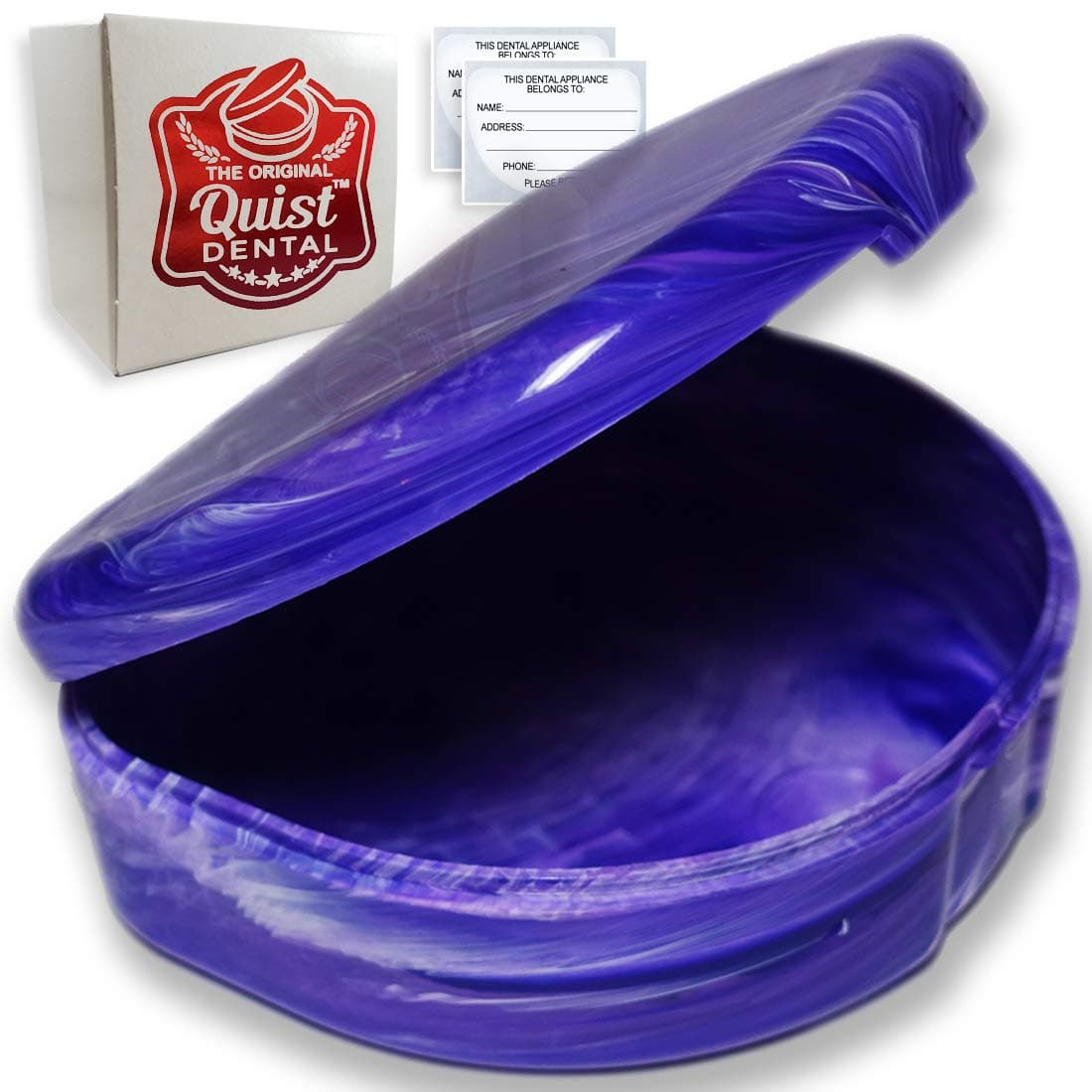 QUIST (TM) Orthodontic Retainer Case (Purple)