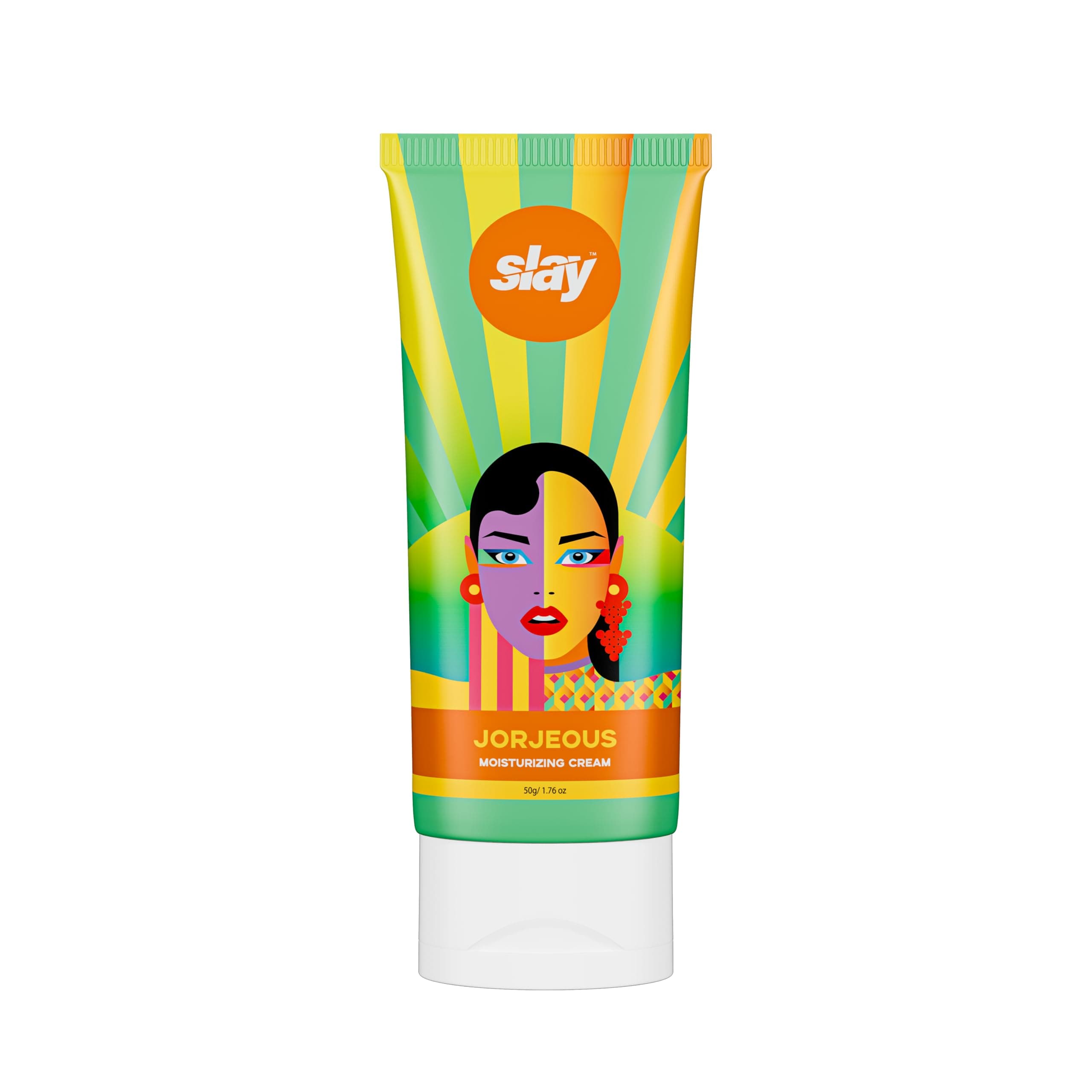 Slay Jorjeous Moisturizing Cream | Body and Face Moisturizer for Dry Skin | With Shea Butter and Glycerin | Oil-Free | Travel Size Moisturizing Body Cream | Fragrance Free | Moisturizer Lotion | 50 ml