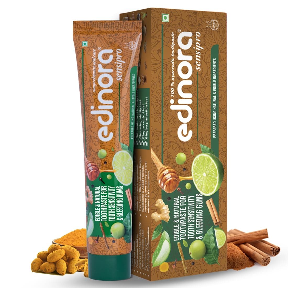 Sensipro Ayurvedic toothpaste for sensitivity & bleeding gums. No SLS, Parabens