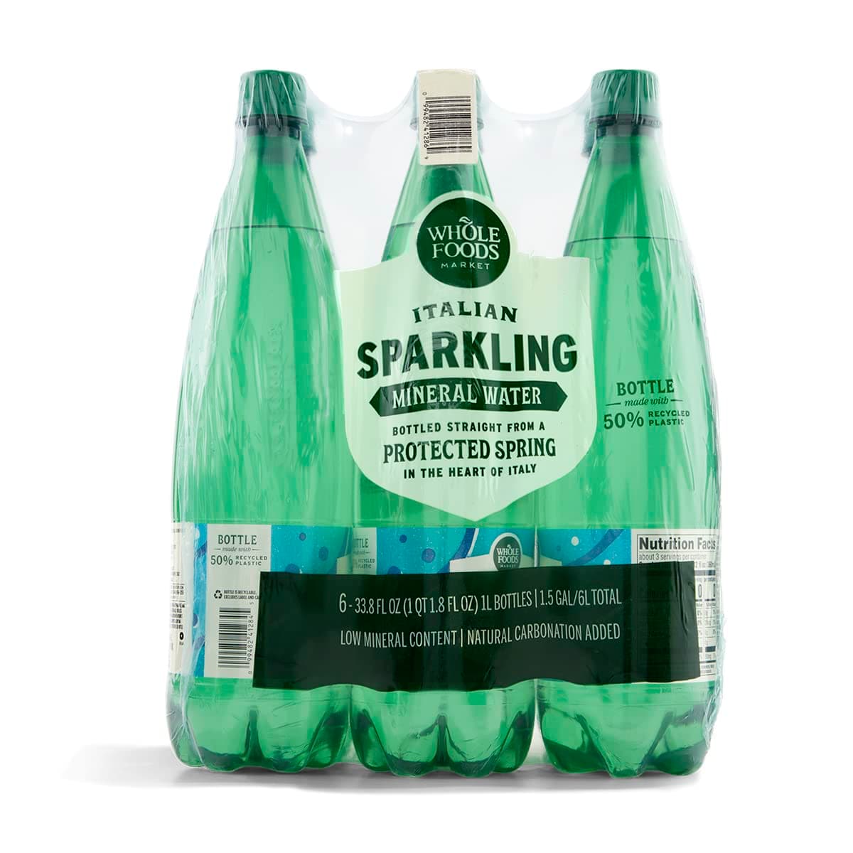 Italian Sparkling Mineral Water 6 Pack, 33.8 Fl Oz