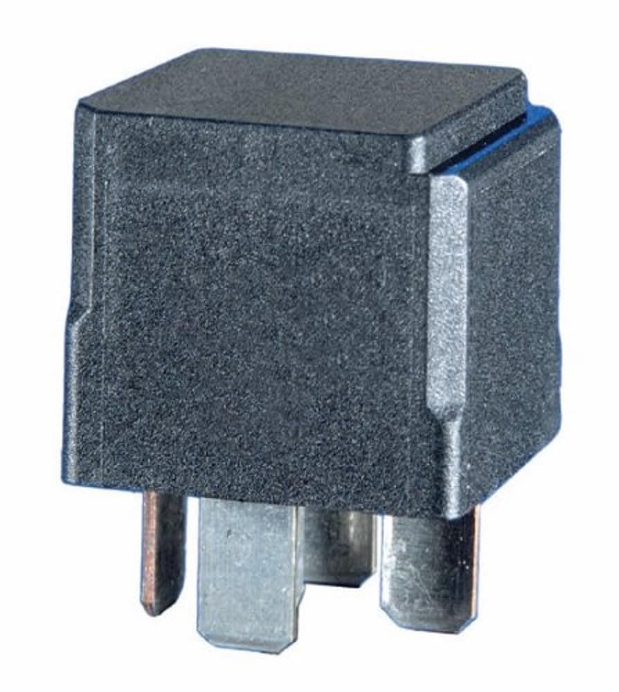 931680011 Relay 12V 20/40A Spdt Res Sld, Black