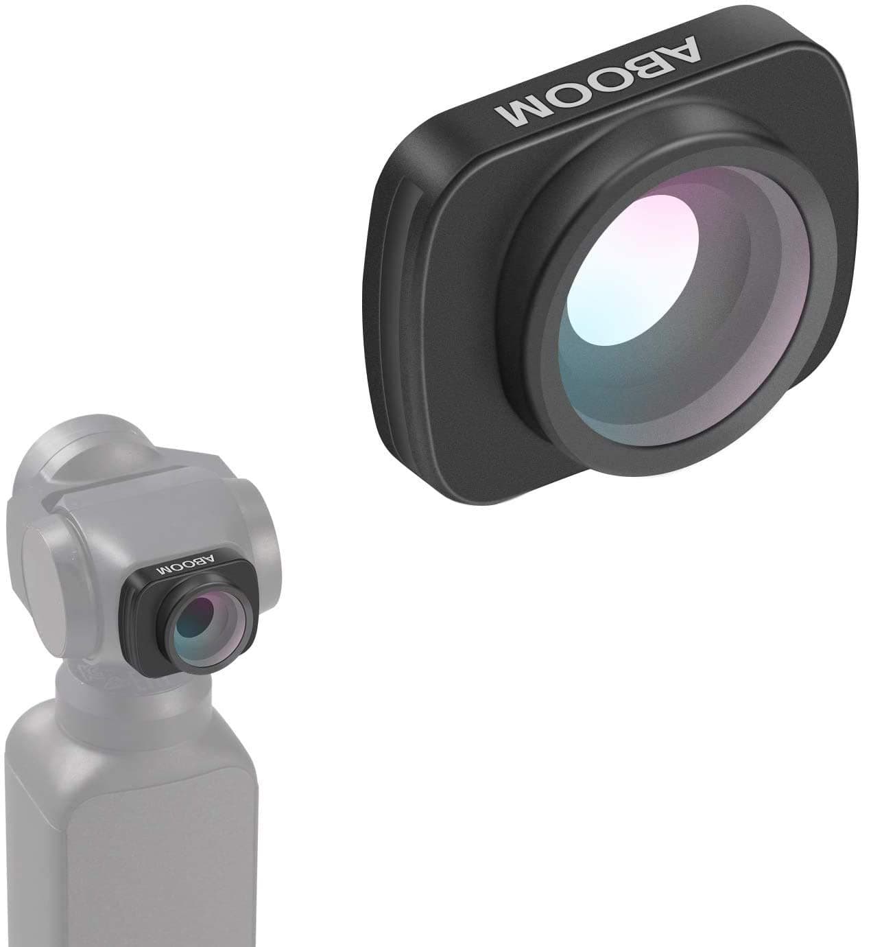 Aboom 0.6X HD Wide Angle Lens for Osmo Pocket 2,Osmo Pocket Accessories Expand The Field of View Vlog and YouTube Studio Photography
