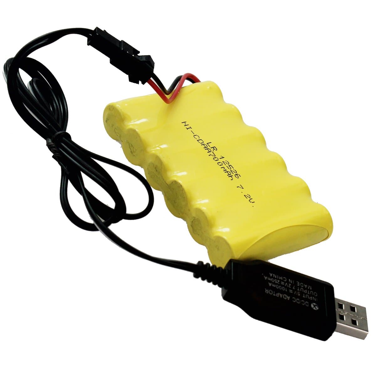 Hugine 7.2V 700 Mah Spare Battery & USB Charging Cable for 15 Channel RC Excavator 2.4Ghz Crawler Full Function Remote Control Construction Vehicle Digger Tractor With LED Lights And Sound