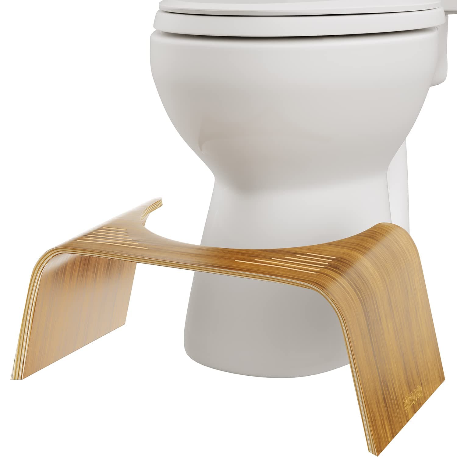 Squatty Potty Slim With Teak Finish Toilet Stool (7 inches) by SquattyPotty LLC