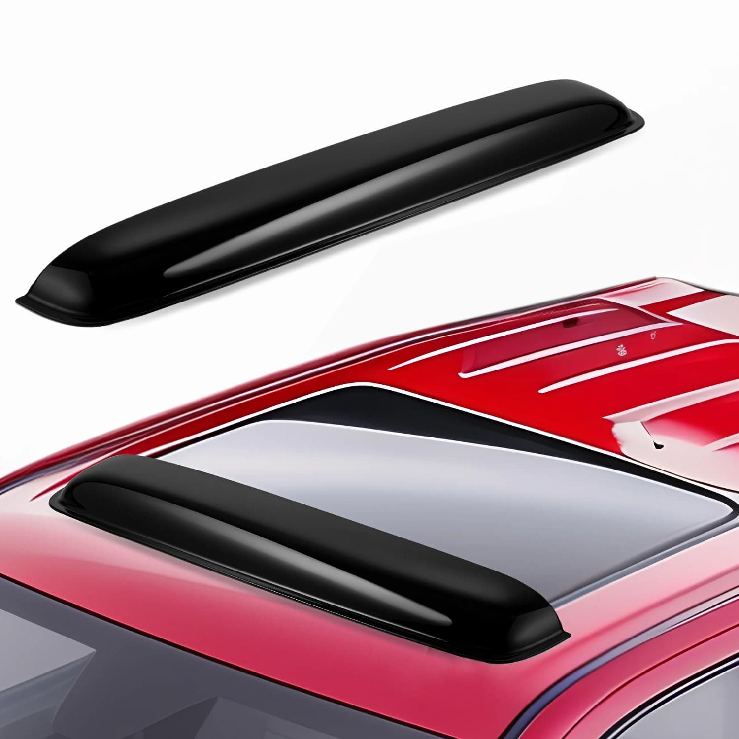 Extra Durable Sunroof Wind Deflector for Sunroof or Moonroof (37.8" inch) – Sun Roof Rain Guard Easy 3M Tape-On Install - SR11000