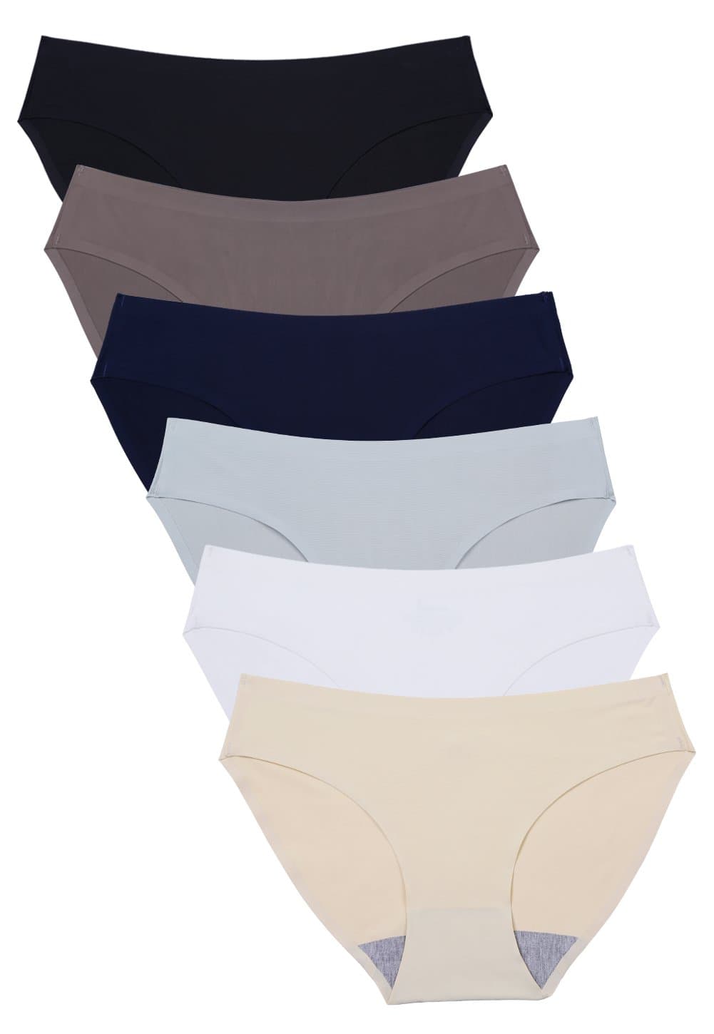 - Seamless Underwear Invisible Bikini No Show Nylon Spandex Women Panties