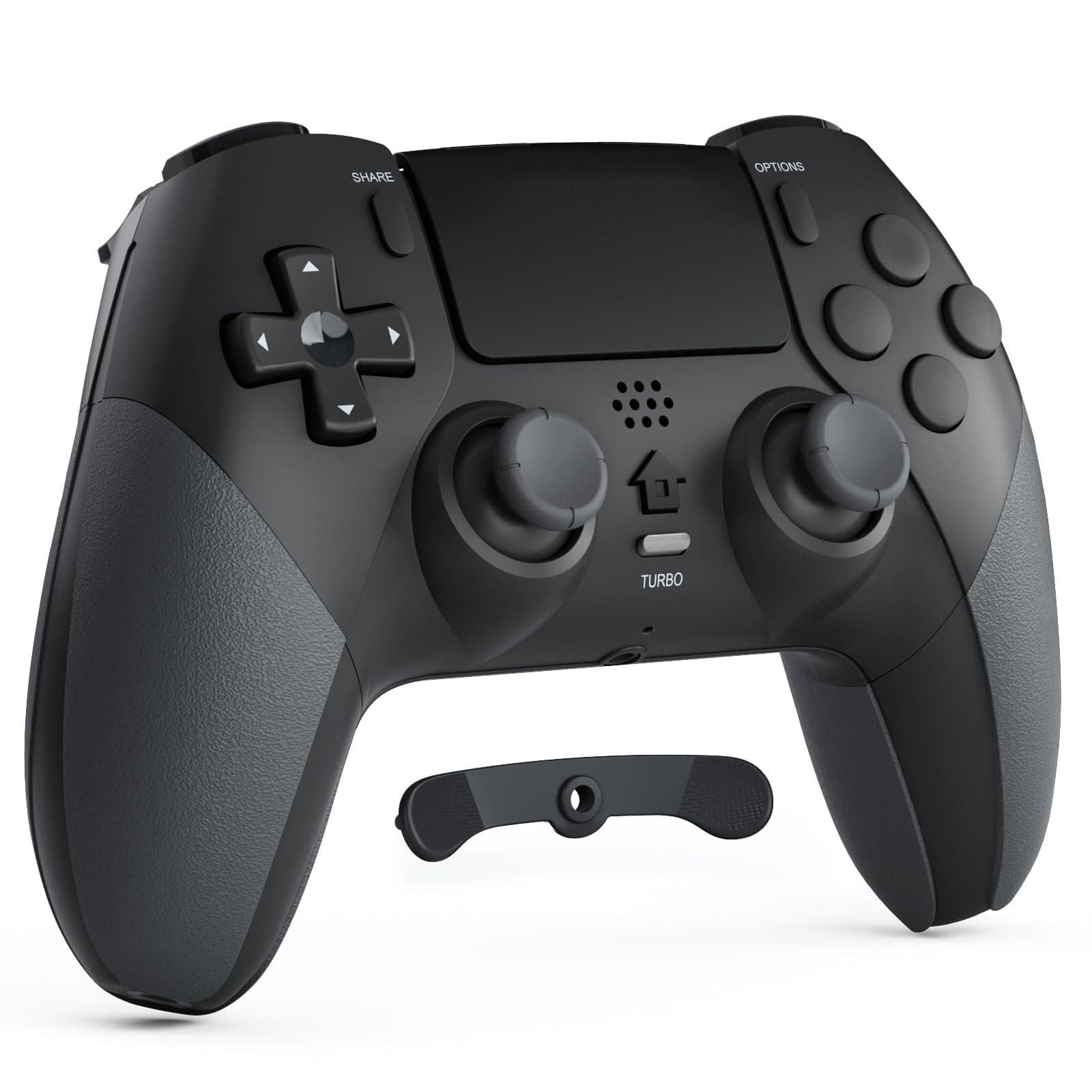 CHEREEKI Wireless Controller for PS4 with 2 Macro Buttons, 3.5mm Audio and Turbo Function, 6-Axis Motion Control, Dual Vibration, Gamepad Joystick for PS-4, Compatible with PS-4, Slim, Pro