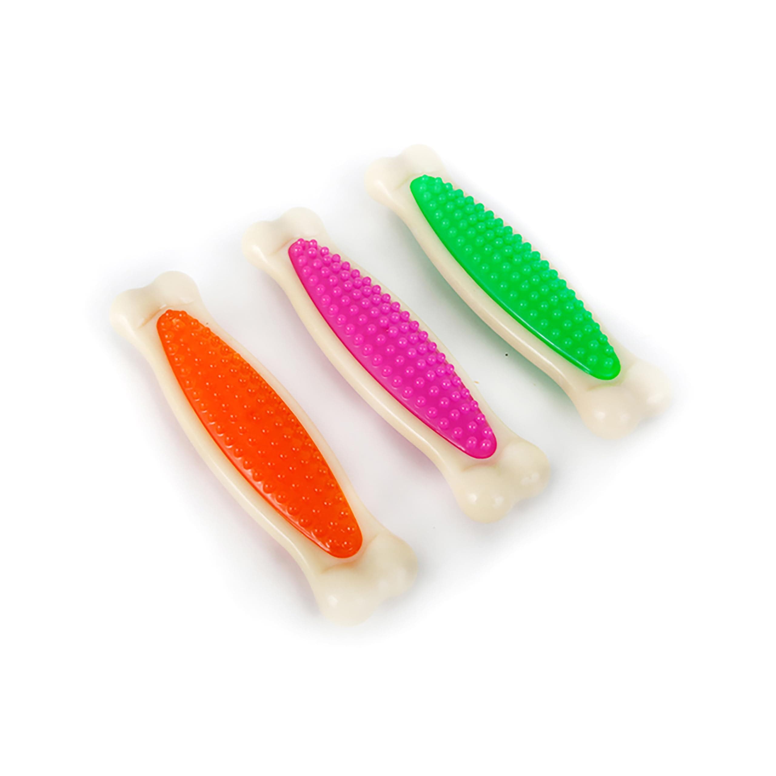 Hartz Chew 'n Clean Tuff Bone Tough Dog Chew Toy, Large 3 Pack