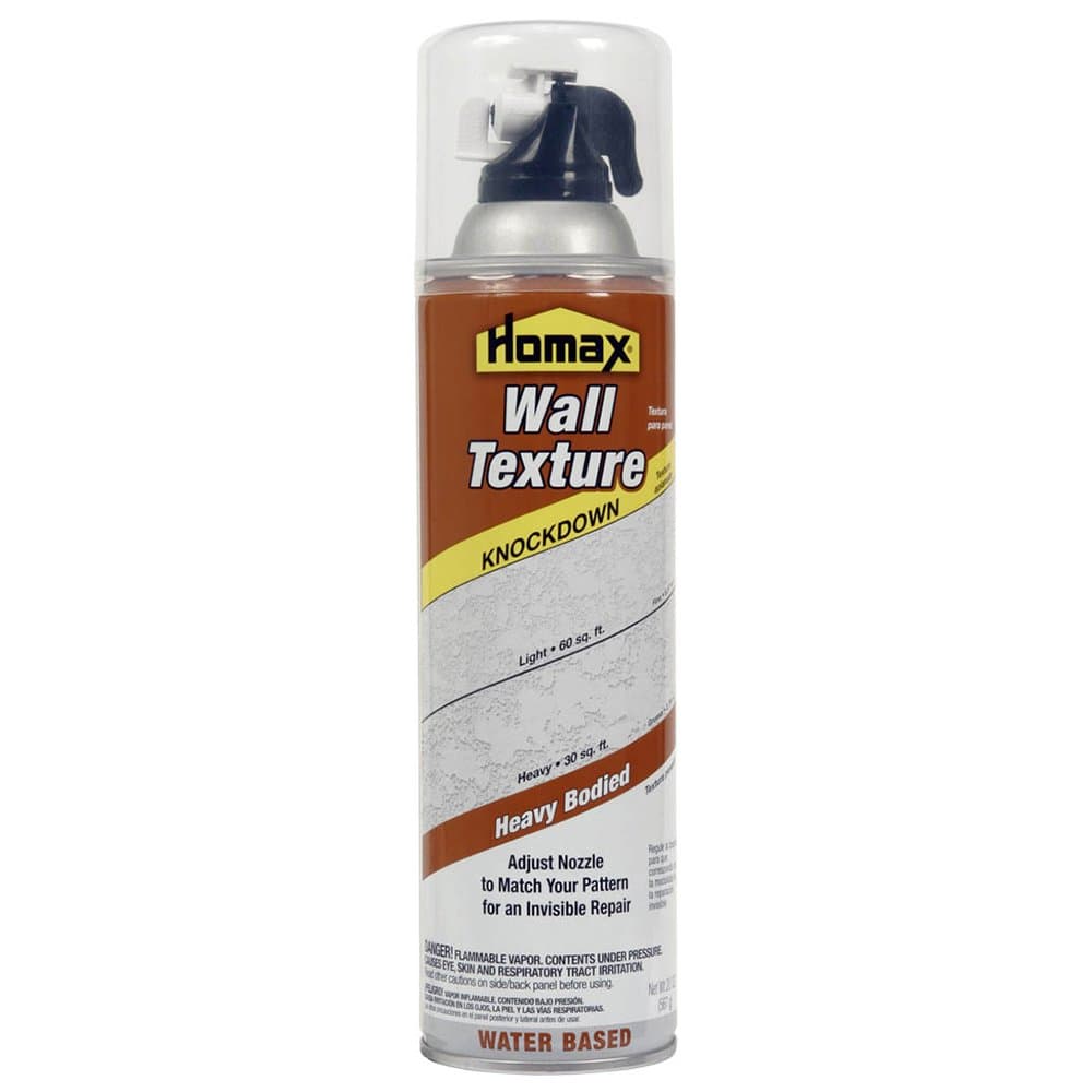 Homax 41072040655 Aerosol Wall Texture, Knockdown, Water Based, 20 oz, White
