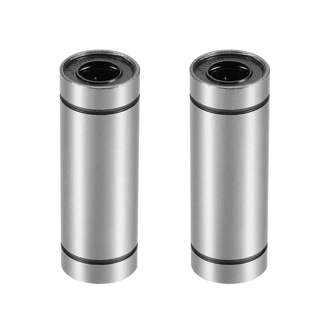 uxcell LM10UU Extra Long Linear Ball Bearings, 10mm Bore Dia, 19mm OD, 55mm Length (Pack of 2)