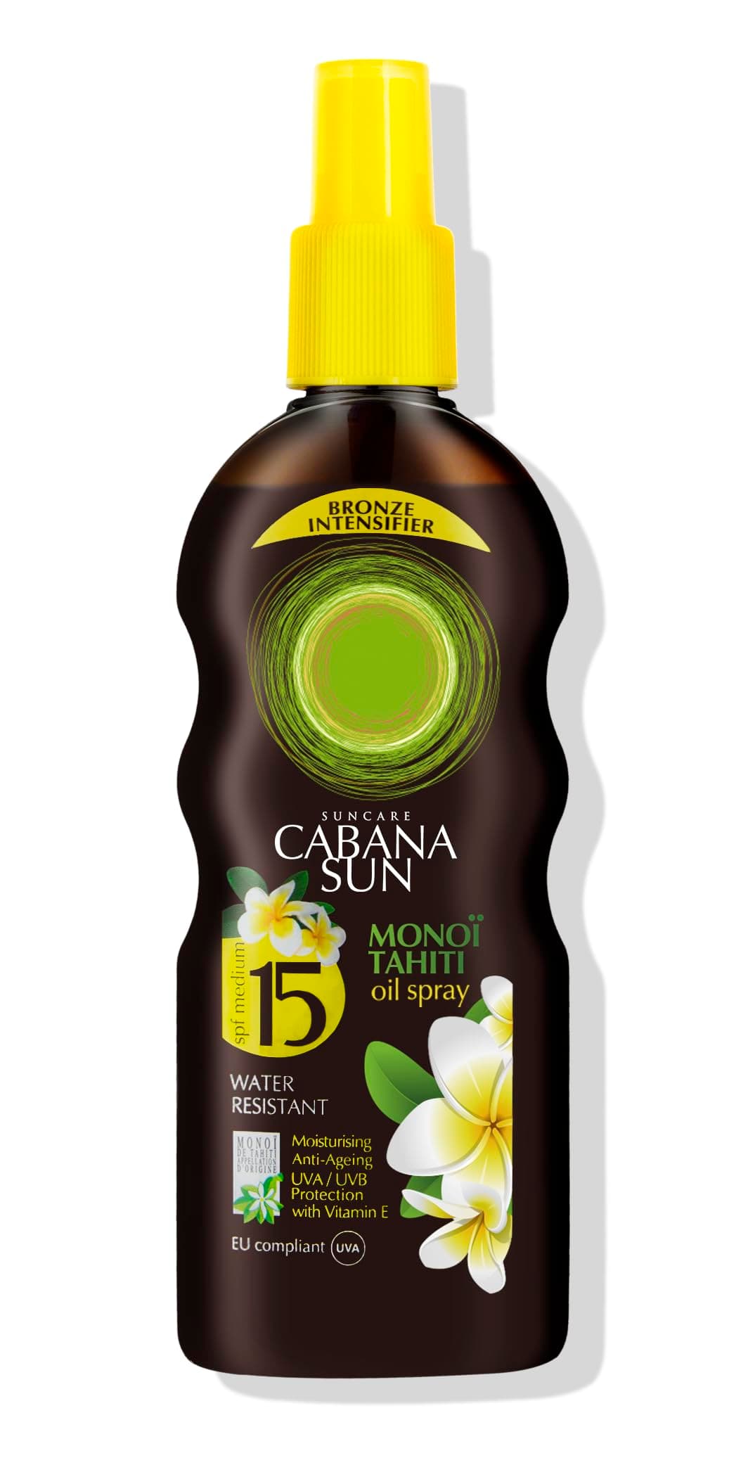 Cabana SunDeep Tanning Monoi Tahiti Oil Spray with SPF15, 200 ml