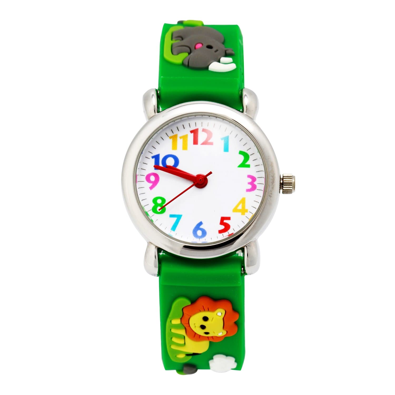 Cute Toddler Children Kids Watches Ages 3-8 Analog Time Teacher 3D Silicone Band Cartoon Watch for Little Girls Boys