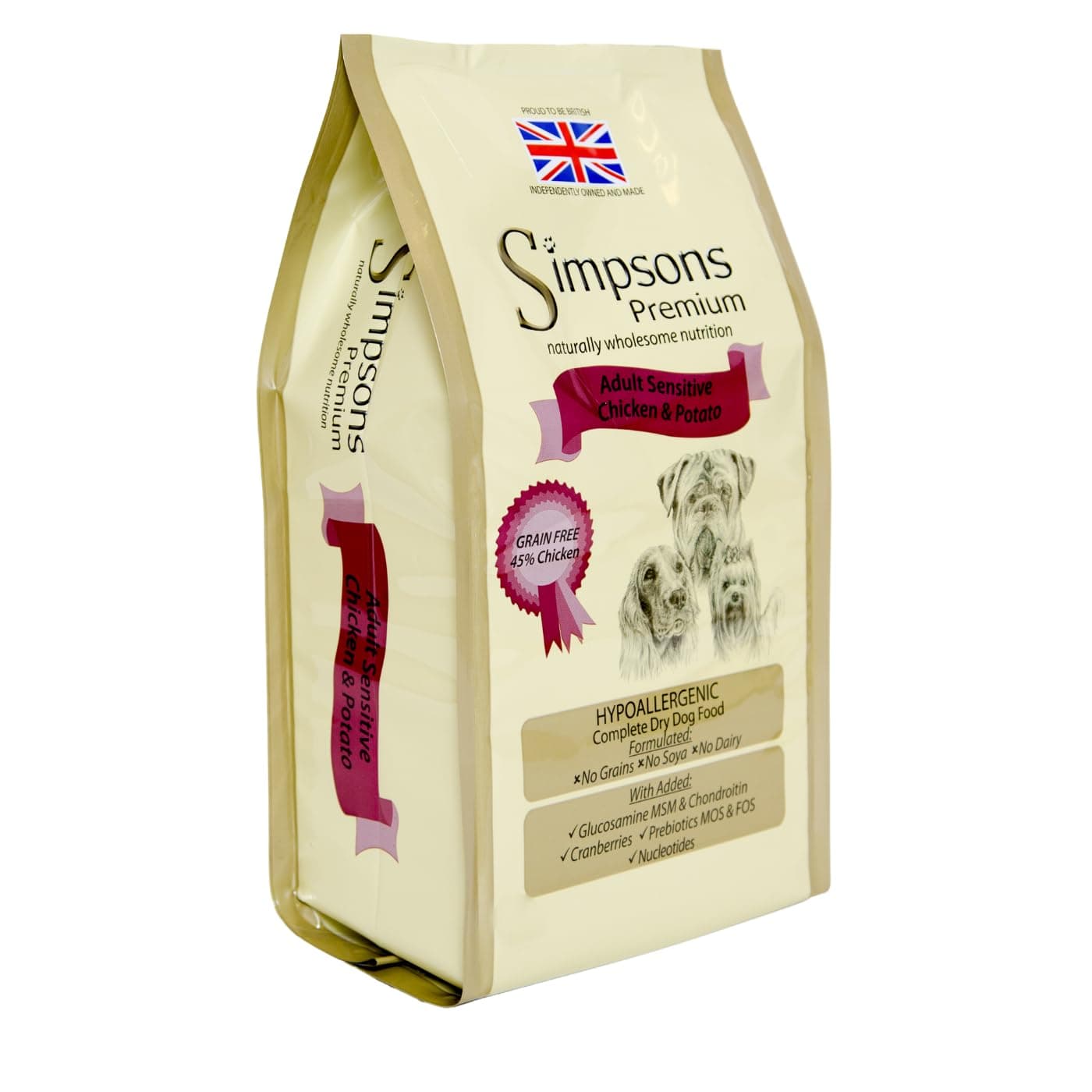 Simpsons Premium Complete Adult Sensitive Chicken and Potato, 2Kg