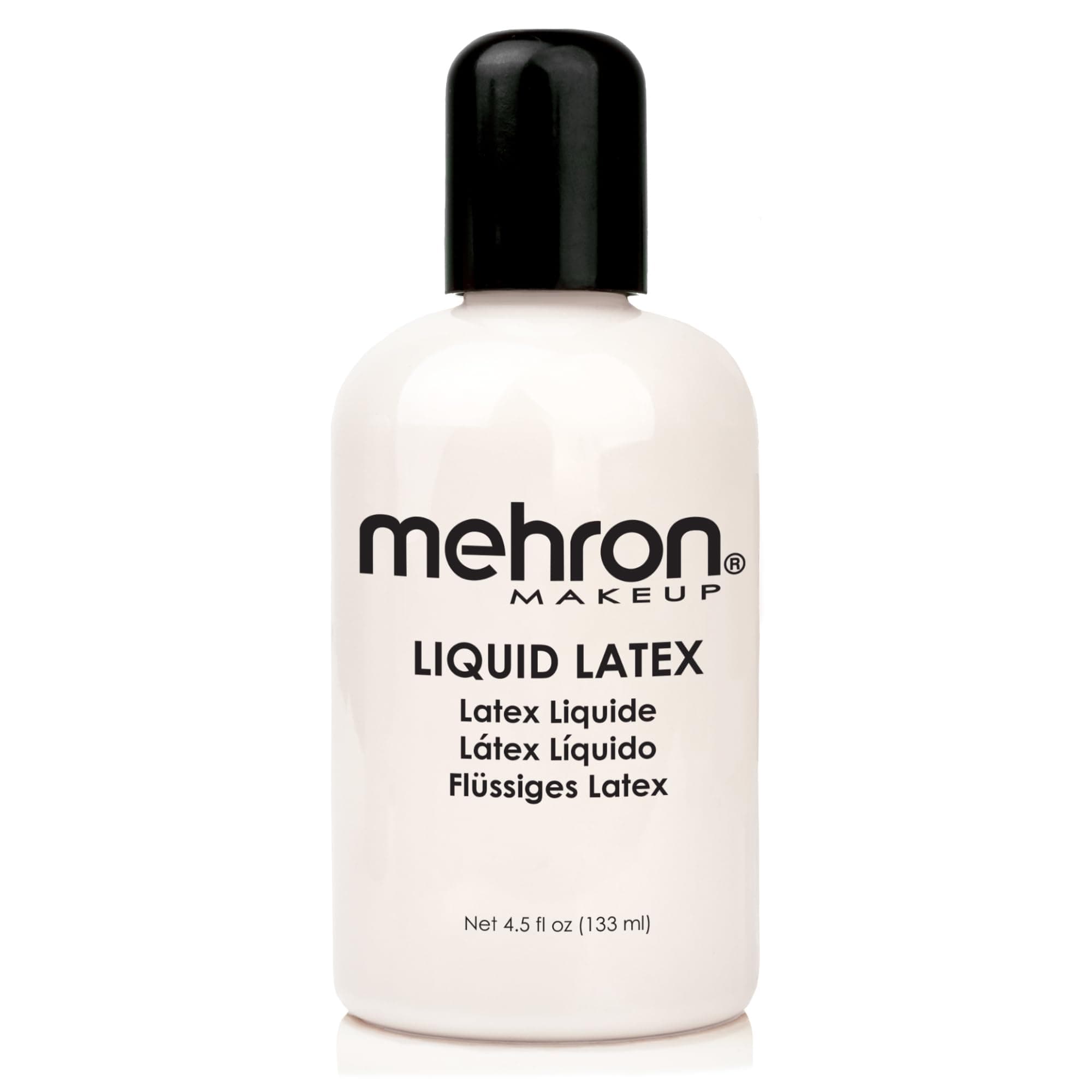 Mehron Makeup Liquid Latex | SFX | Halloween Latex Makeup | Glue for Skin | Prosthetic Glue 4.5 fl oz (133 ml) (Clear)