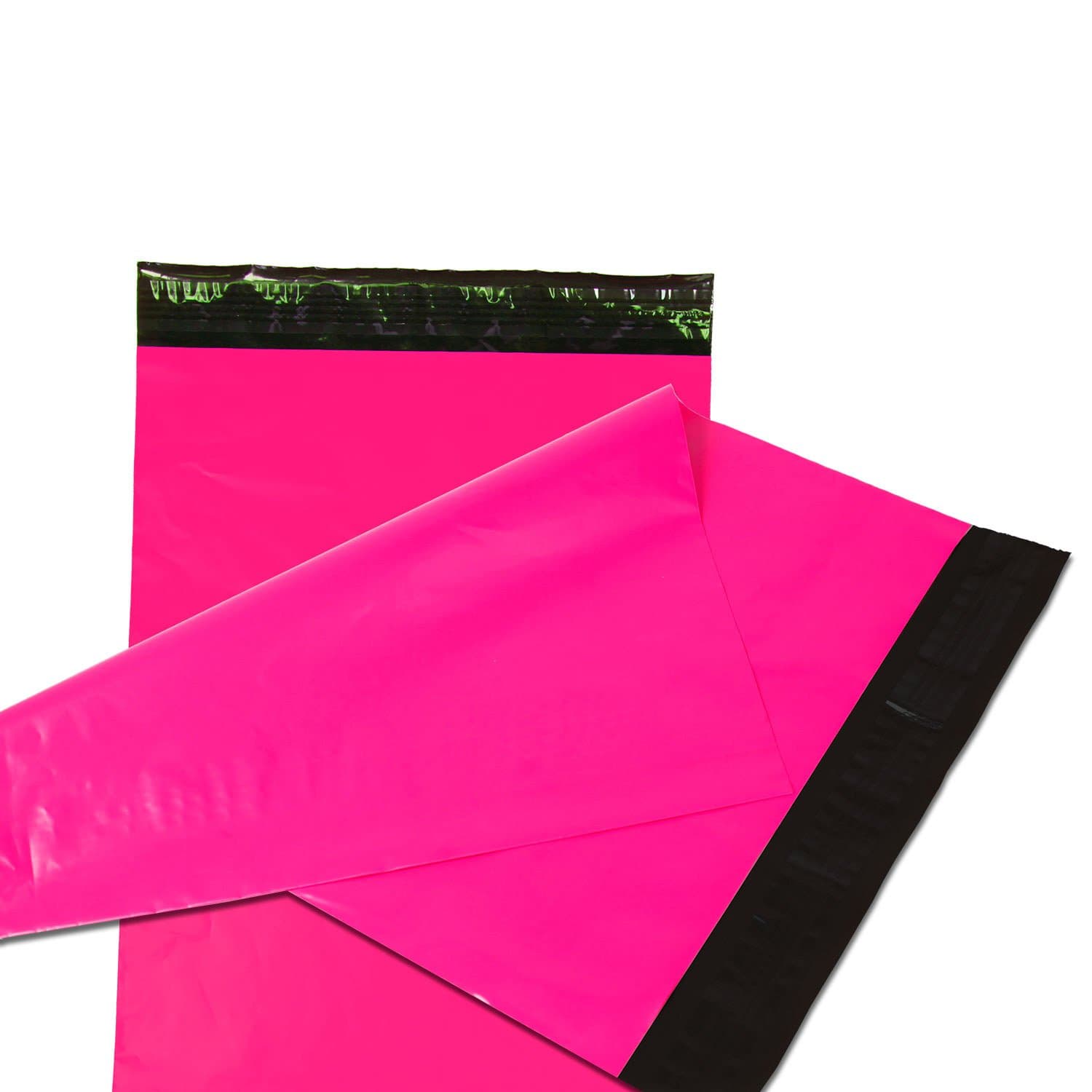 Empire Mailers 14.5 Inch x 19 Inch Hot Pink Poly Mailer Plastic Bags, Self-Seal Non-Padded Shipping Bags, Waterproof and Lightweight, Tear Resistant, Set of 50 Pack