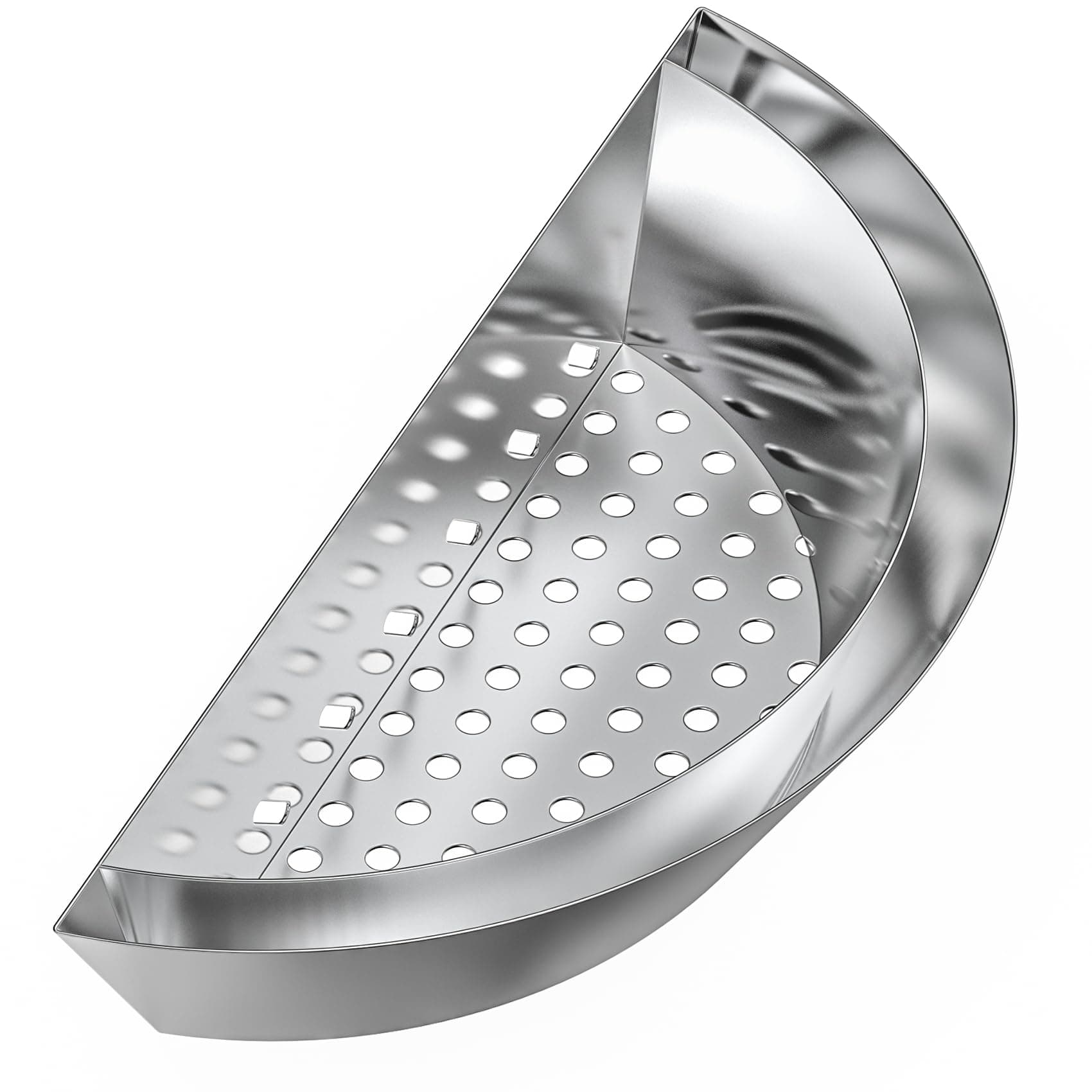 Charcoal Basket, Grill Basket with Water Reservoir, Stainless Steel Coal Briquet Holder for Weber 22/26 Inch Kettle Grills and Other Similar Charcoal Grills