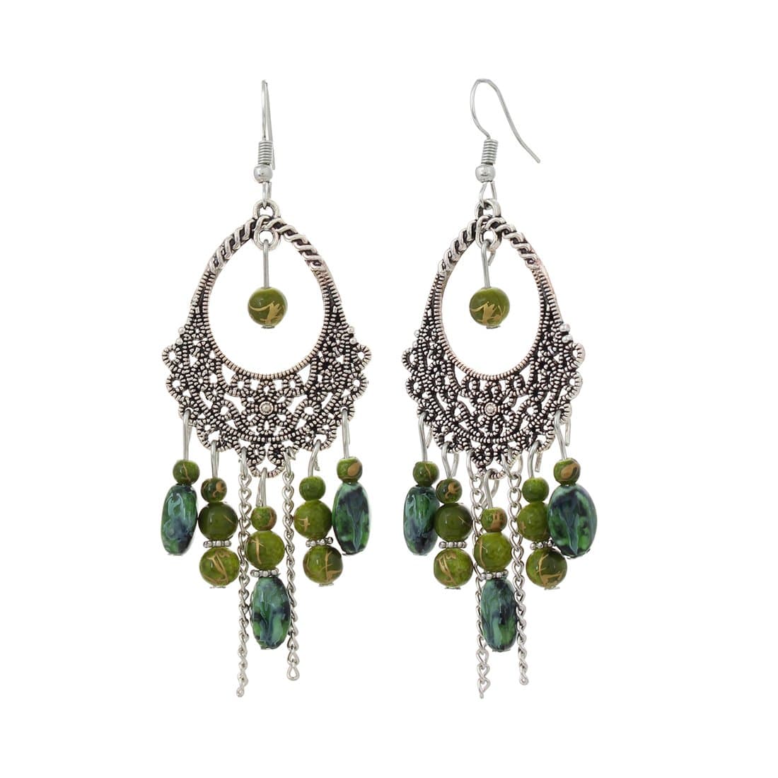 Latest Bohemian Oxidized Silver Earrings For Women & Girls