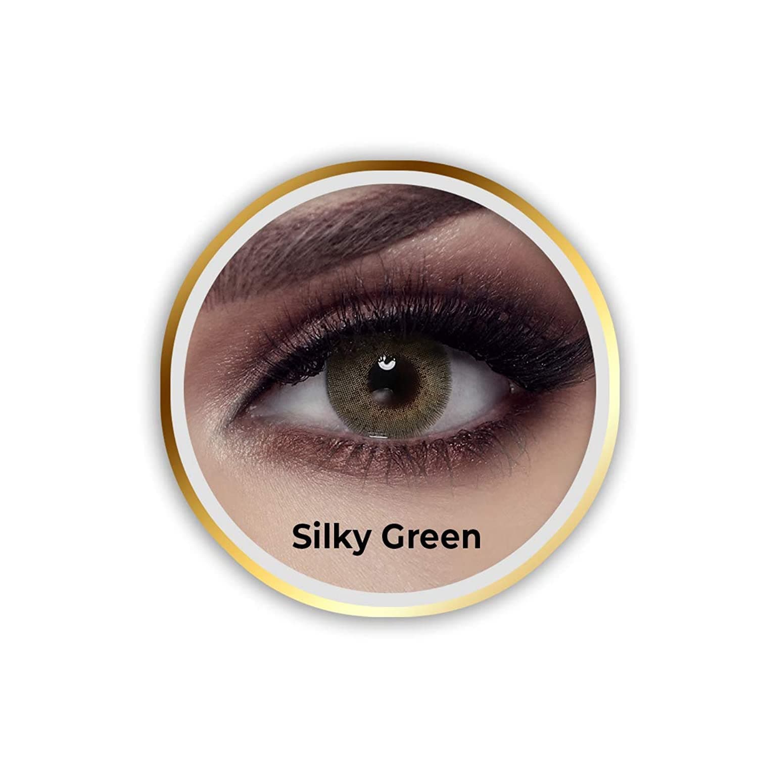 Elite Original Unisex Cosmetic Contact Lenses, 3 Months Disposable (Silky Green)
