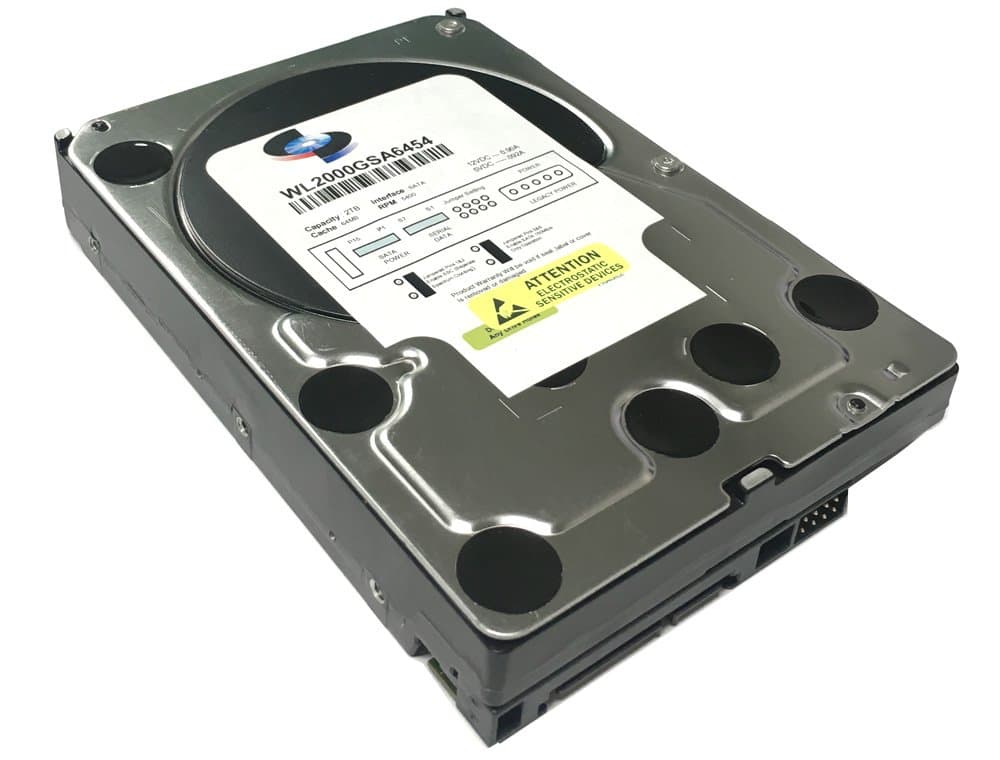 WL 2TB 64MB Cache 5400RPM SATA III (6.0Gb/s) 3.5" Internal Surveillance DVR Hard Drive - w/ 1 Year Warranty