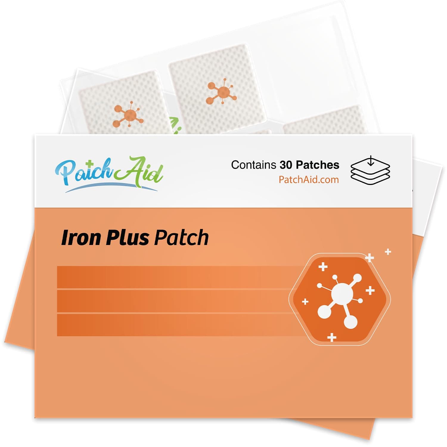 Iron Plus Topical Patch by PatchAid (30-Day Supply) (White)