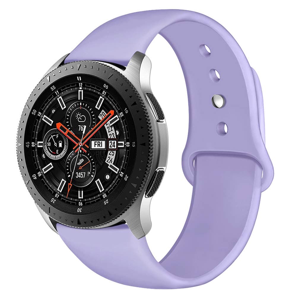 Latband Sport Straps Compatible for Samsung Galaxy Watch 46mm/ Gear S3 Classic/Frontier Watch, 22mm Soft Silicone Band Replacement Wristband for Samsung Galaxy Watch SM-R800NZSAXAR Smart Watch