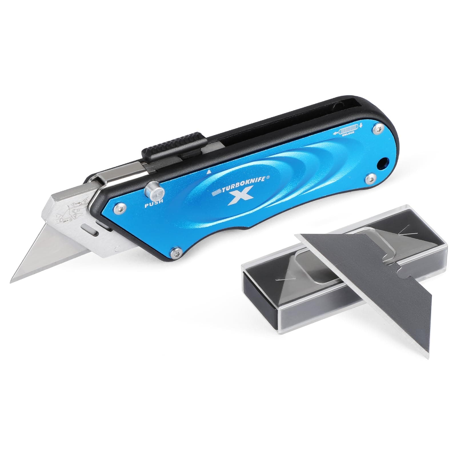 Olympia Tools Turboknife X Utility Knife 33-134, Blue