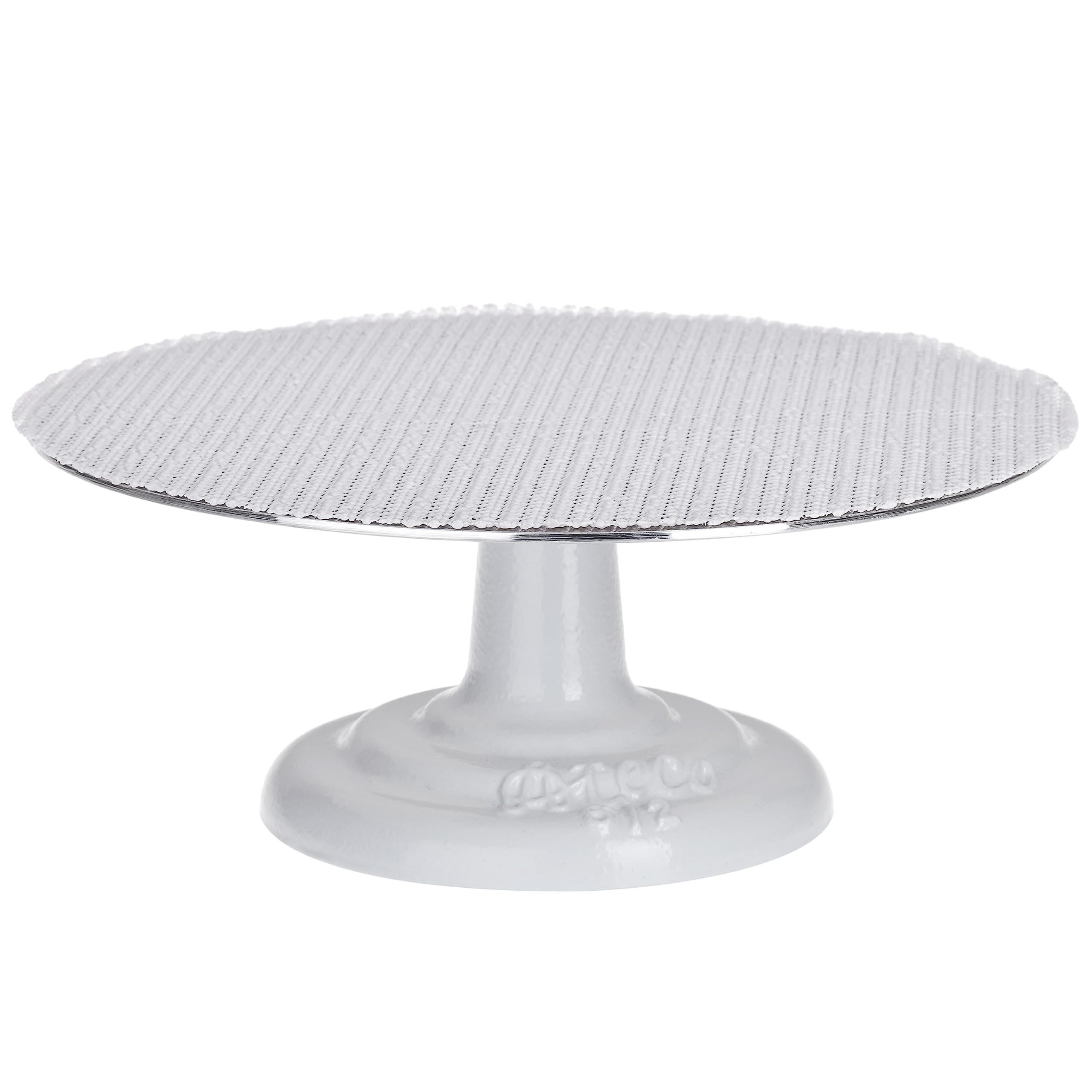 Cast Iron and Non-Slip Pad Cake Stand, 12 inch, White