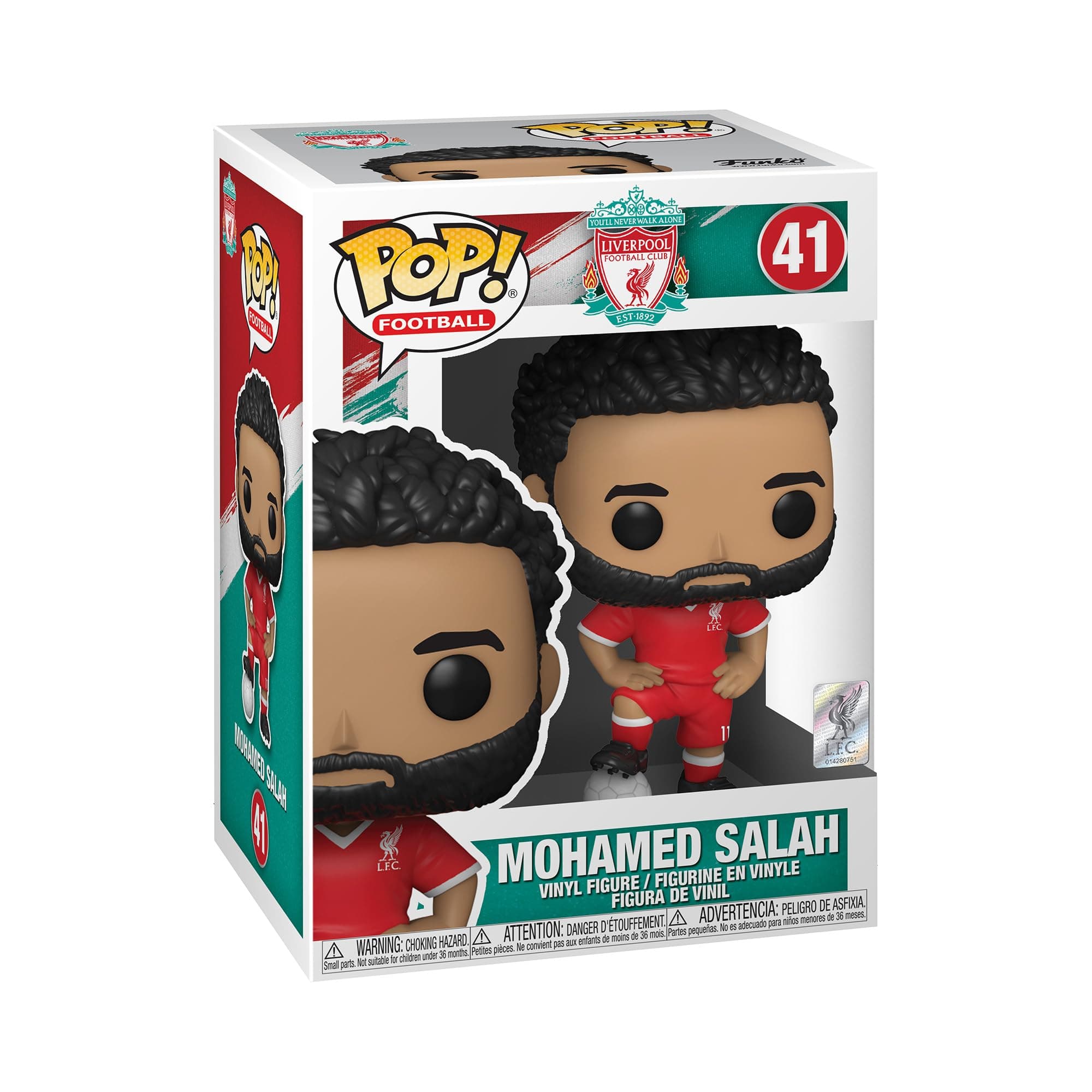 Funko Pop! Football: Liverpool - Mohamed Salah - Liverpool FC - Collectable Vinyl Figure - Gift Idea - Official Merchandise - Toys for Kids & Adults - Sports Fans - Model Figure for Collectors