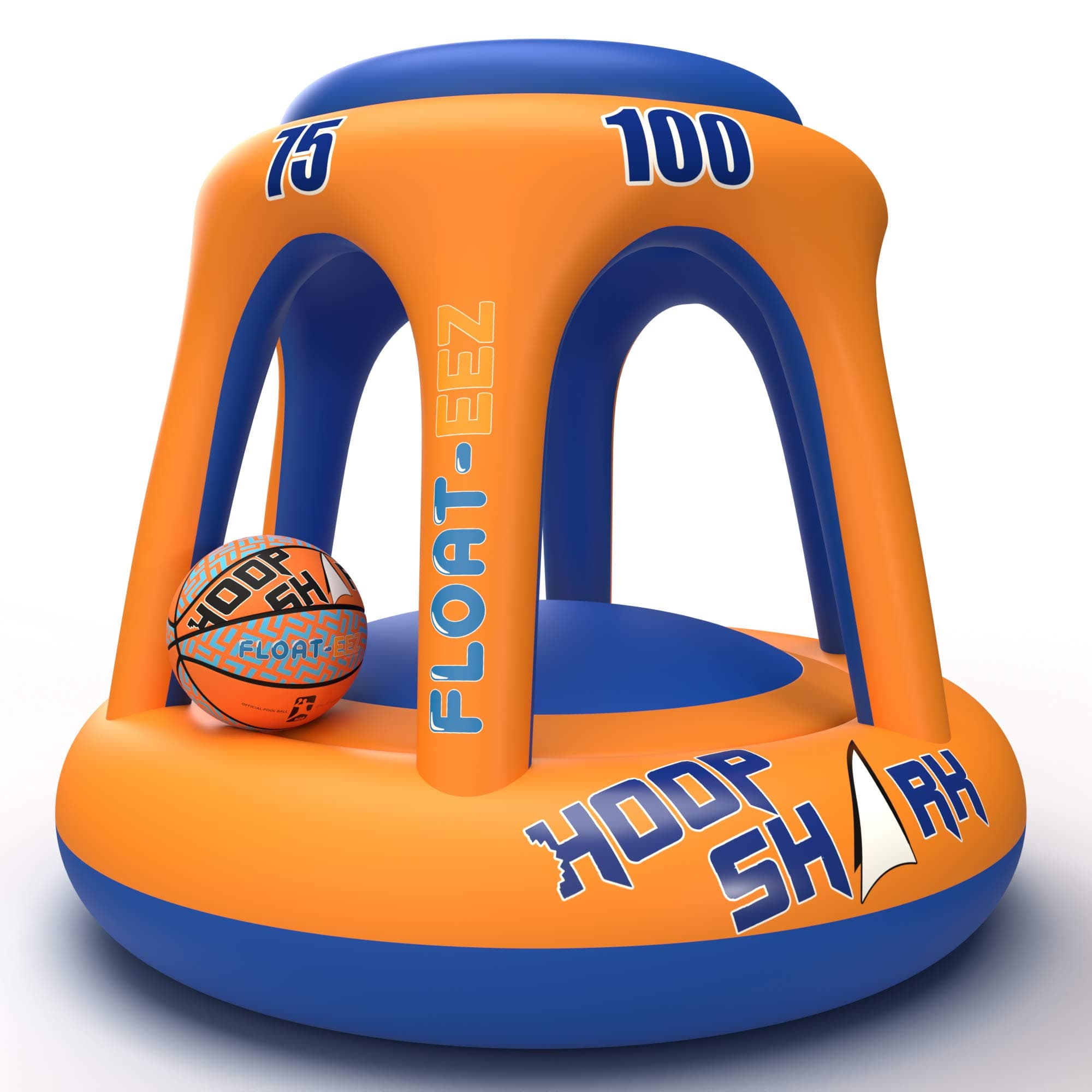 Swimming Pool Basketball Set - Orange/Blue 2020 Edition - Inflatable with Ball Included - Perfect for Competitive Water Play and Trick Shots - Ultimate Summer Toy