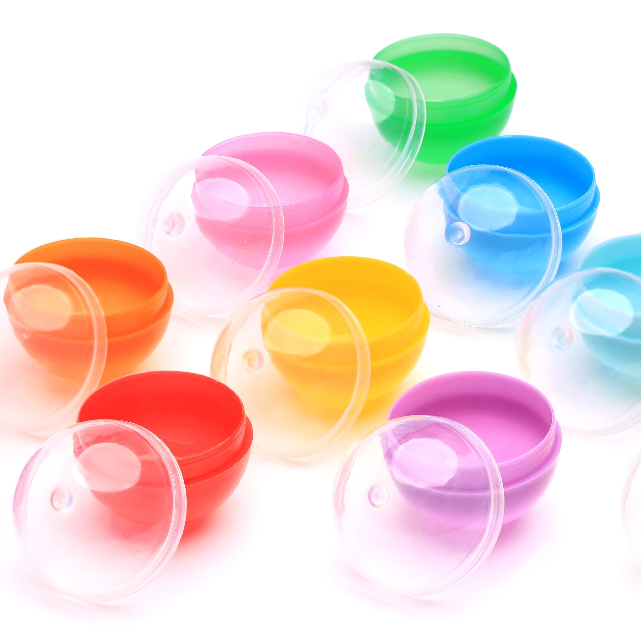 Vending Machine Capsules - 1.26 Inches Round Plastic Capsules - 250 Pcs Bulk Toy Capsules - Assorted Colors Prize Container Vending Capsule - Plastic Party Favor Containers