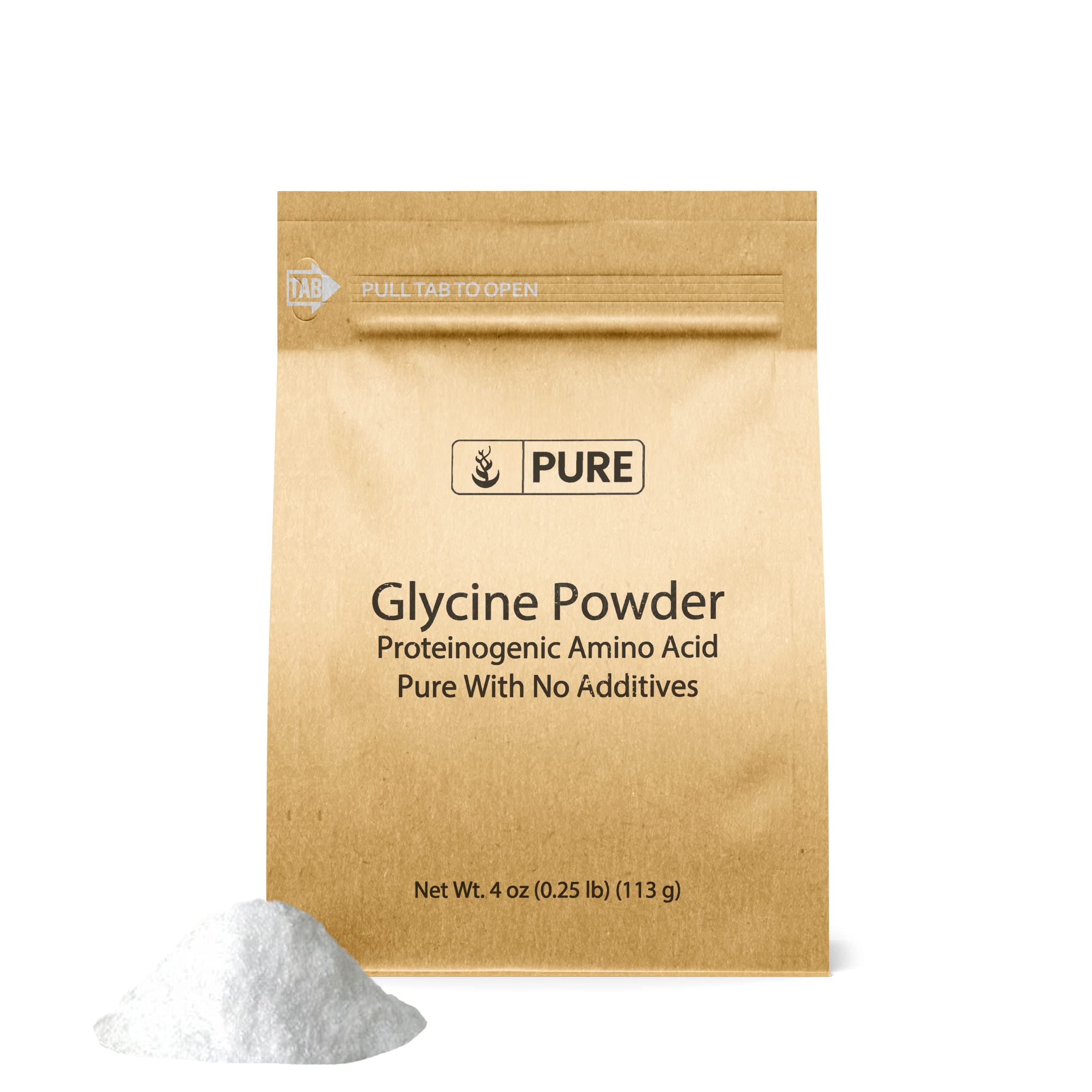 Glycine Powder (4 oz) Natural, Non-GMO & Gluten-Free Amino Acid