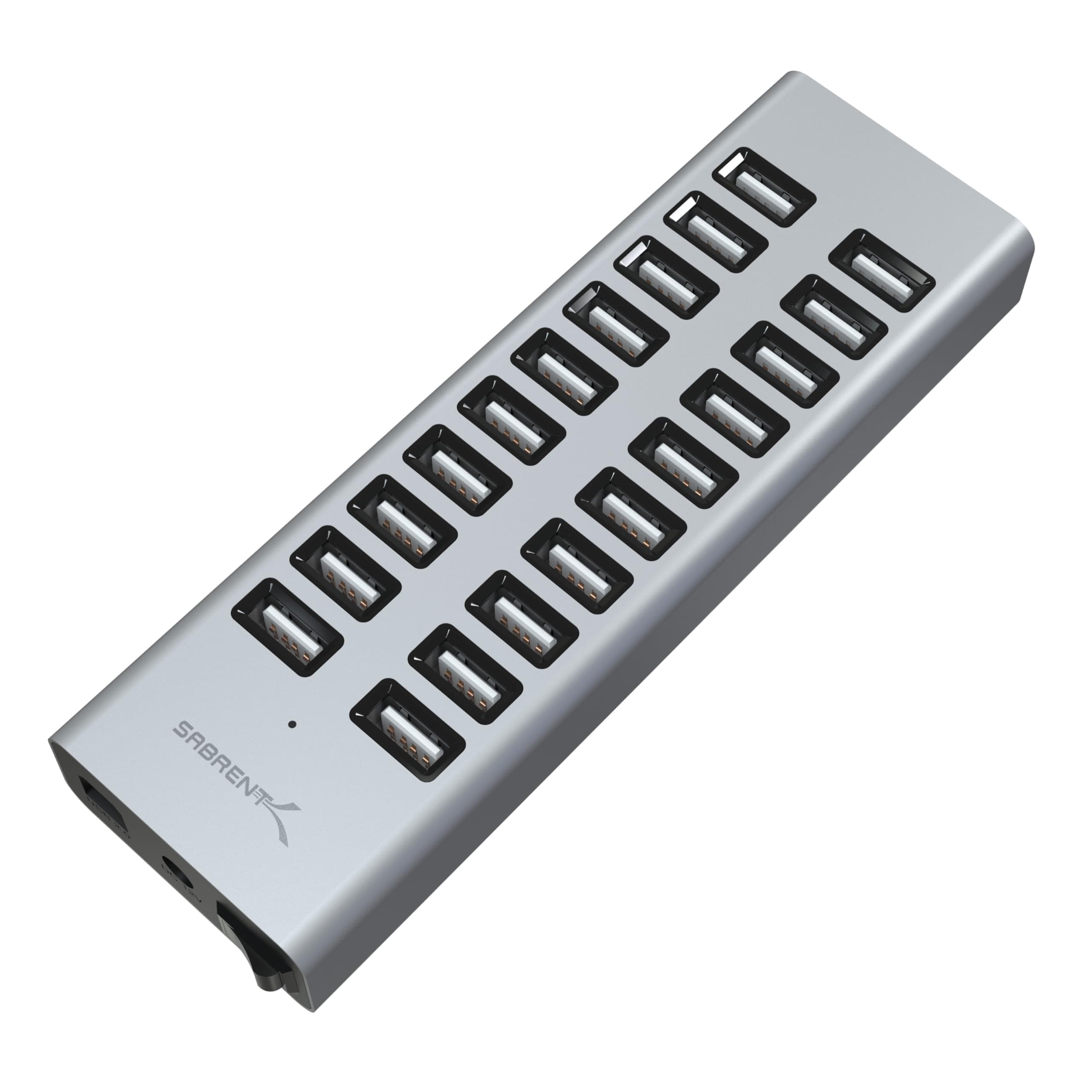 SABRENT 90W 20 Port USB 2.0 Fast Charger, 12V Power Supply Included (AX-P20C)