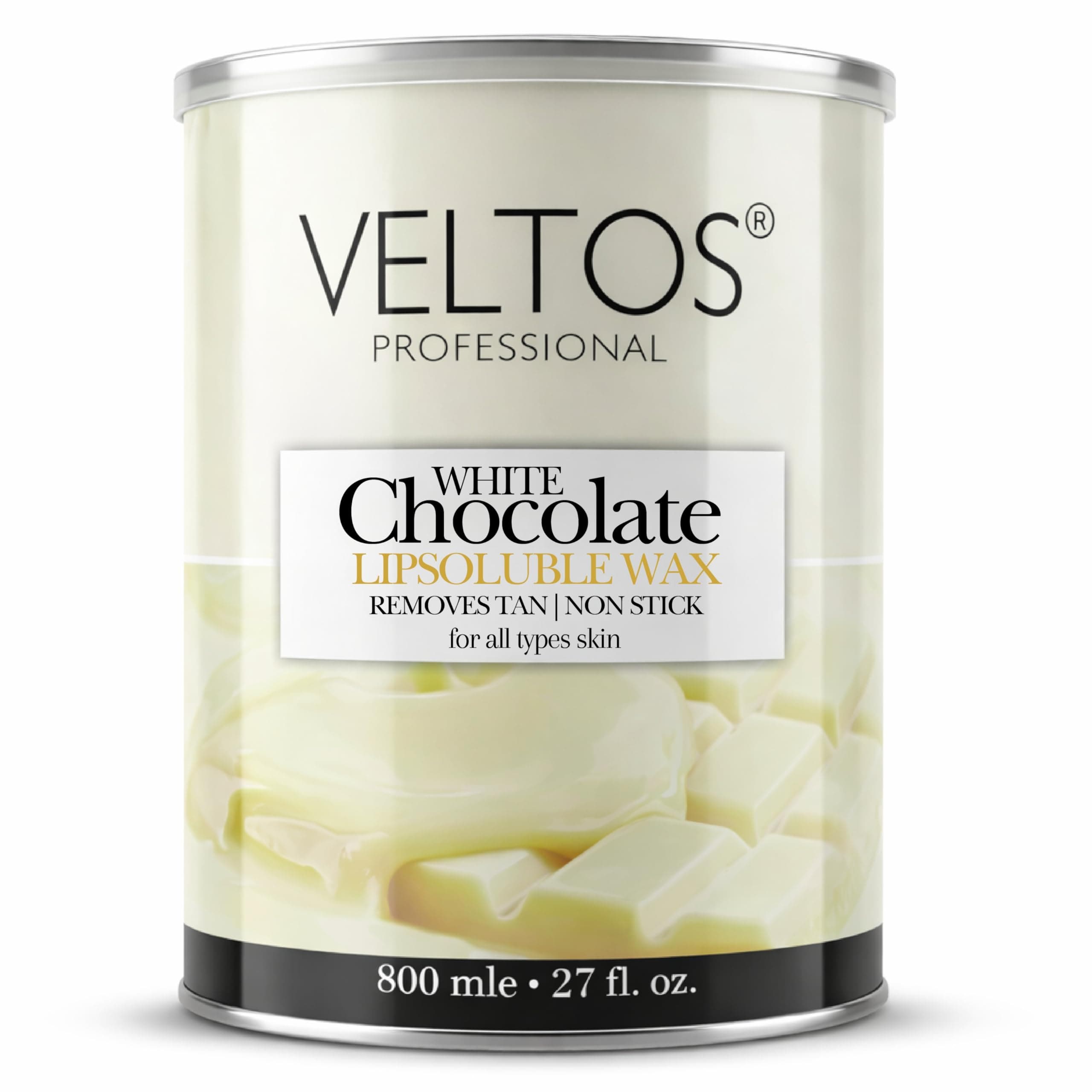 Professional White Chocolate Lipodoluble Wax 800ml Jar for Hands & Legs, Body (Removes All Unwanted Hair Easily)