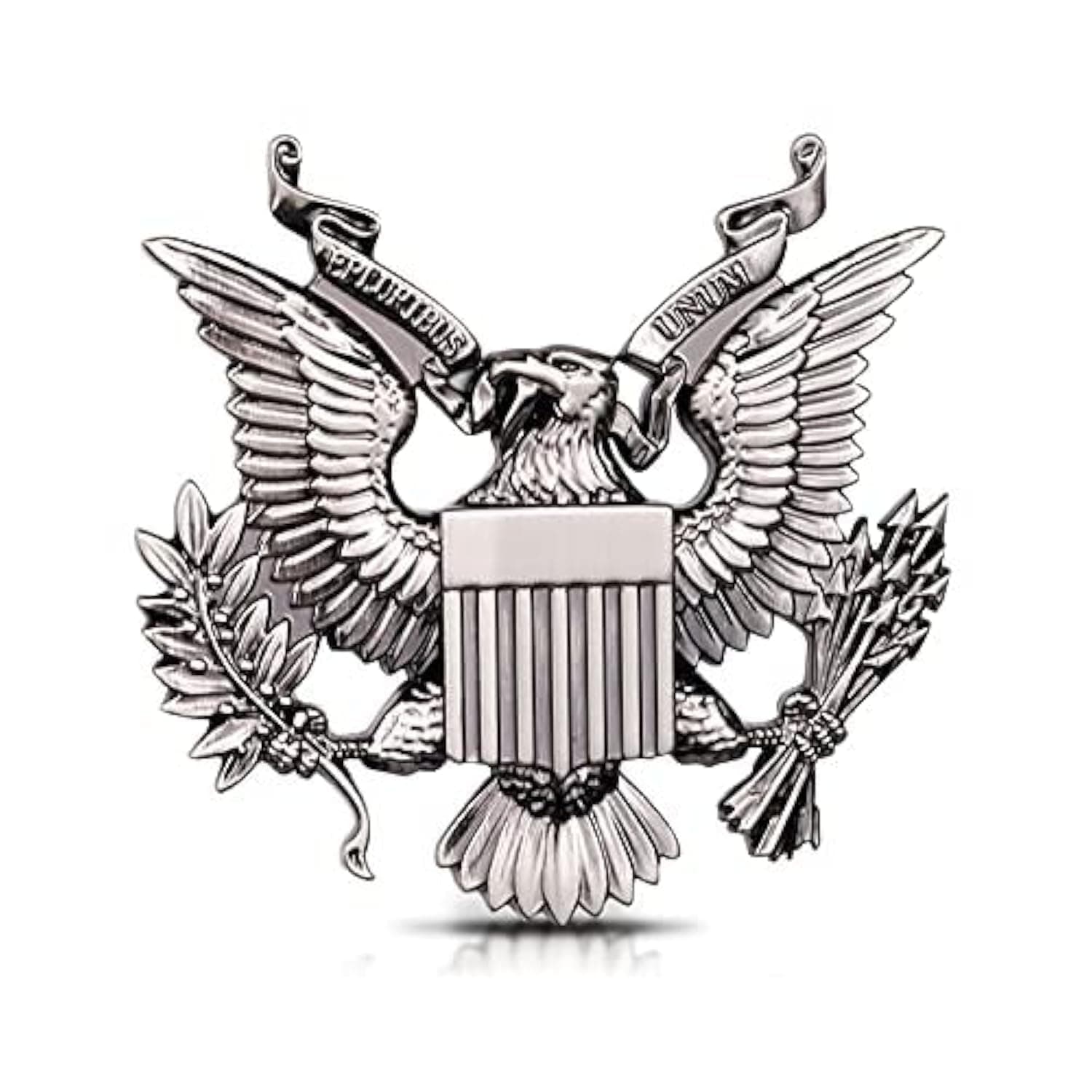 United States Military US Army Metal Car Emblem Sticker Decal (Gun Color)