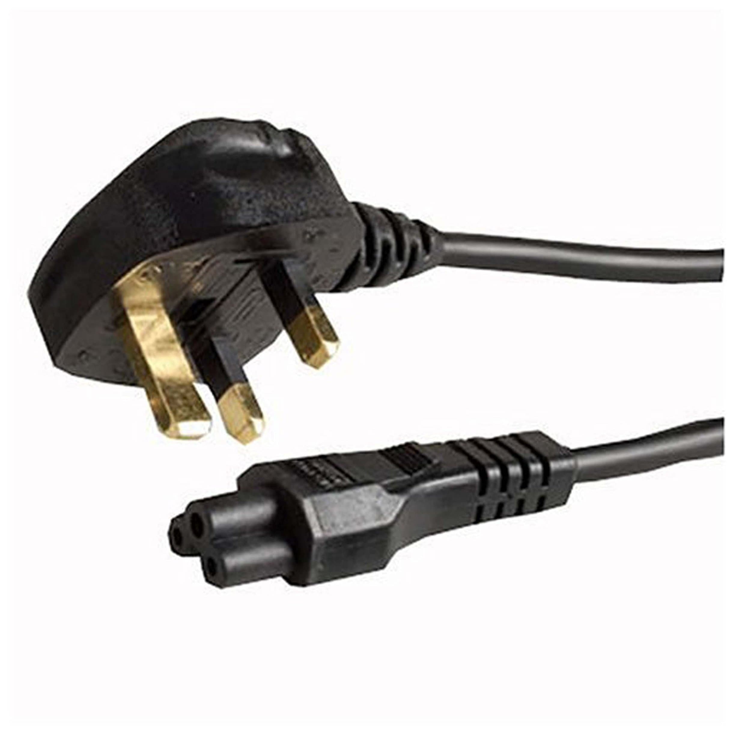 UK plug to C5 3 pin Laptop power lead (1)
