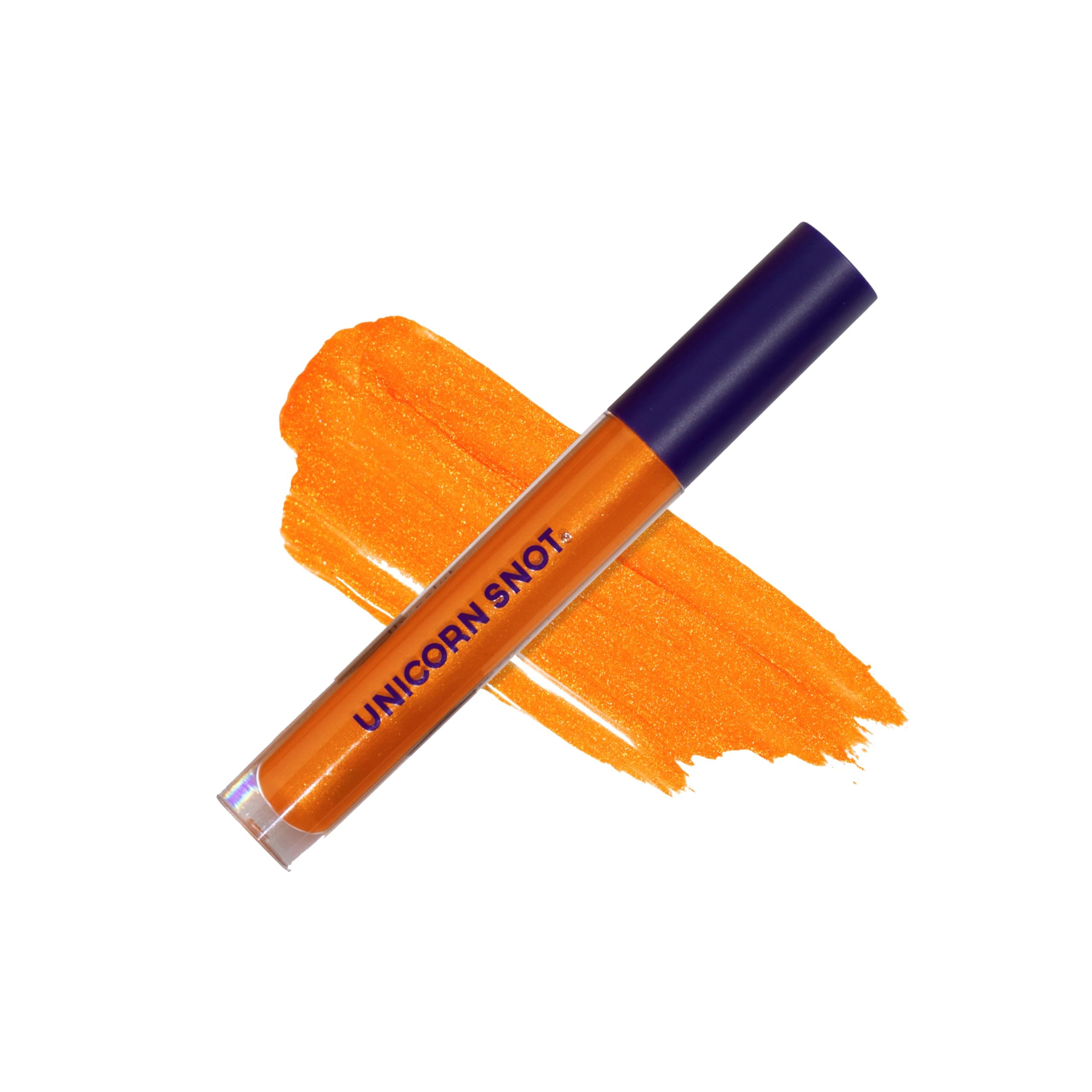 UNICORN SNOT Liquid Metal Lip Paint | Intense Pigment, Non-drying, Metallic Lip Color Makeup | Vegan & Cruelty-free Lip Makeup - BLAZE (Sunset Orange)