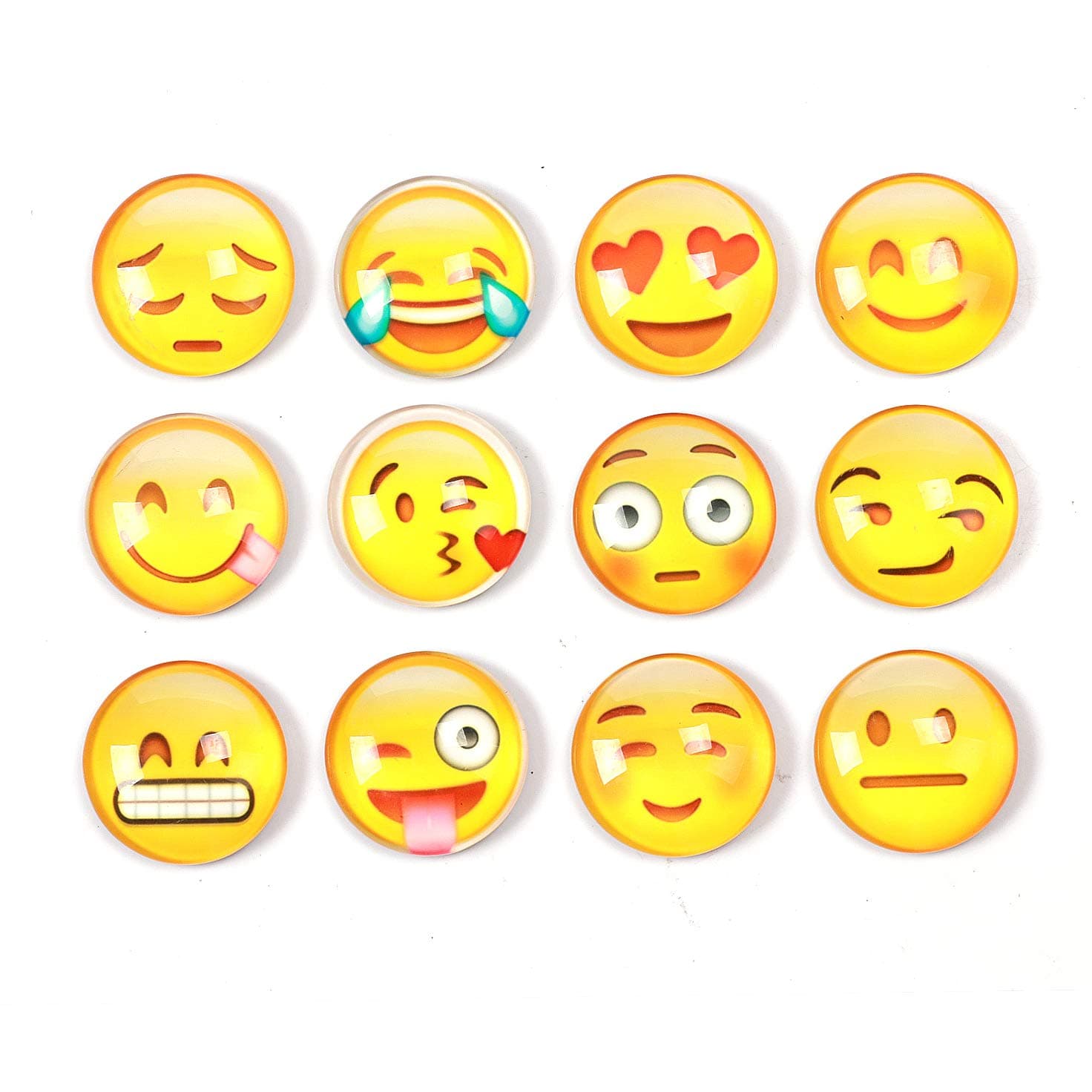 Fridge Magnets - Office Magnets Set,Dry Erase Board Magnets, Refrigerator Magnets For Whiteboard, Map, Home Decoration, Arts & Crafts, Office Organizing (Emoji)