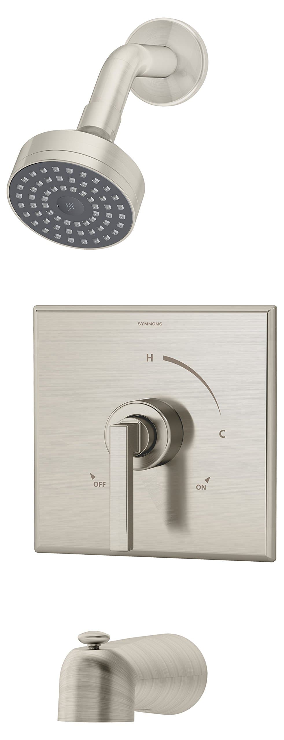 Symmons 3602-STN-TRM Duro Tub/Shower Trim with Lever Handle, Satin Nickel