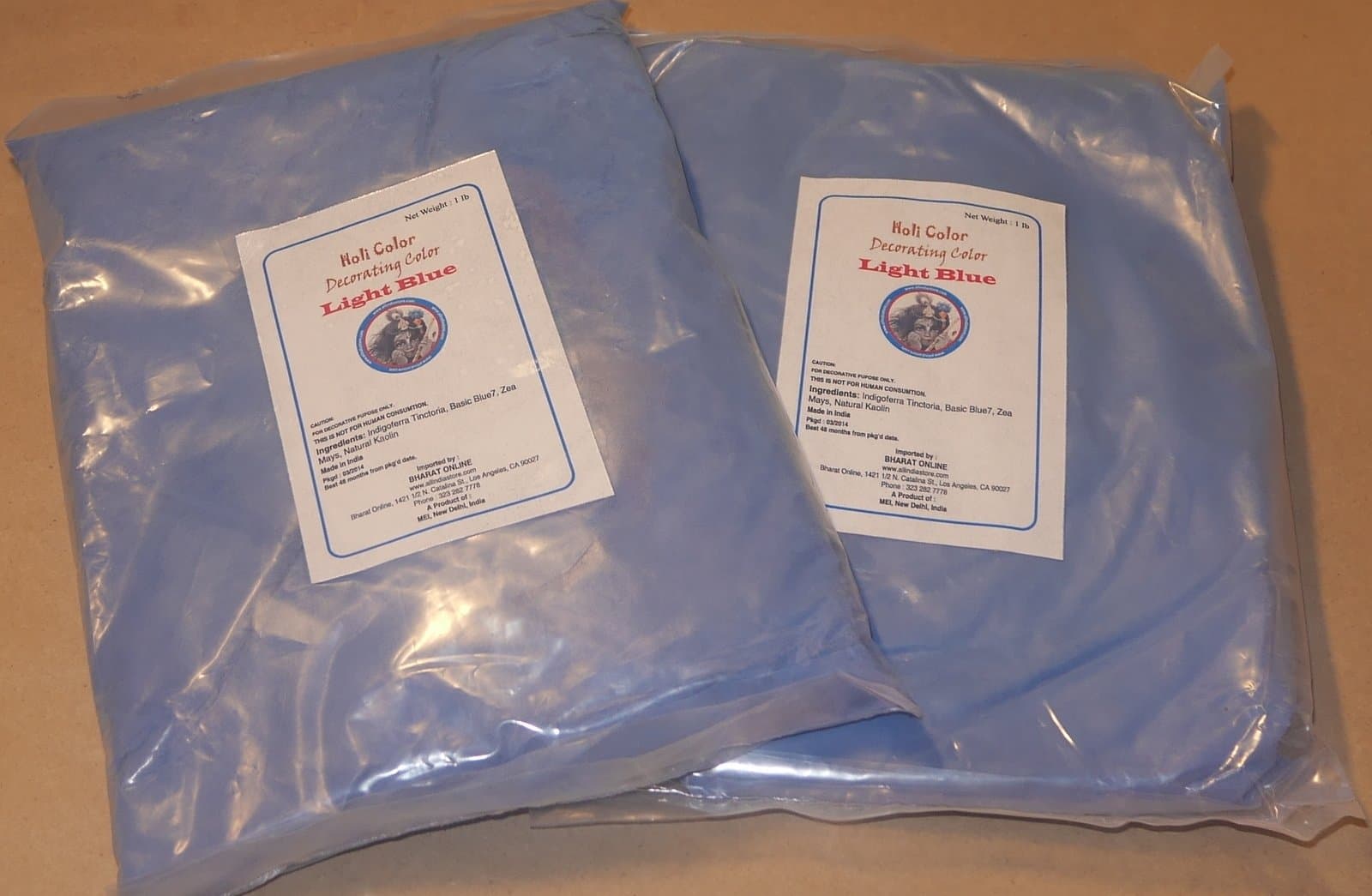 Colored Scented Herbal Powder (24 lbs) Bharat Online Brand - BLUE (Holi Festivals, 5Ks, Music Festivals, Birthday Parties, Photo Shoots, etc.)