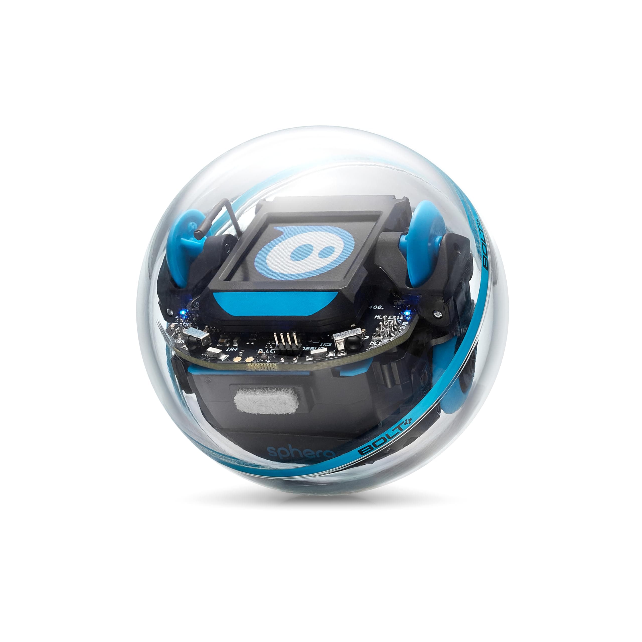 Sphero Bolt+: Coding Robot – Program with Draw, Blocks, Python & Javascript – Animated LCD Screen – Ages 8+ – Durable, Qi Charging, Waterproof