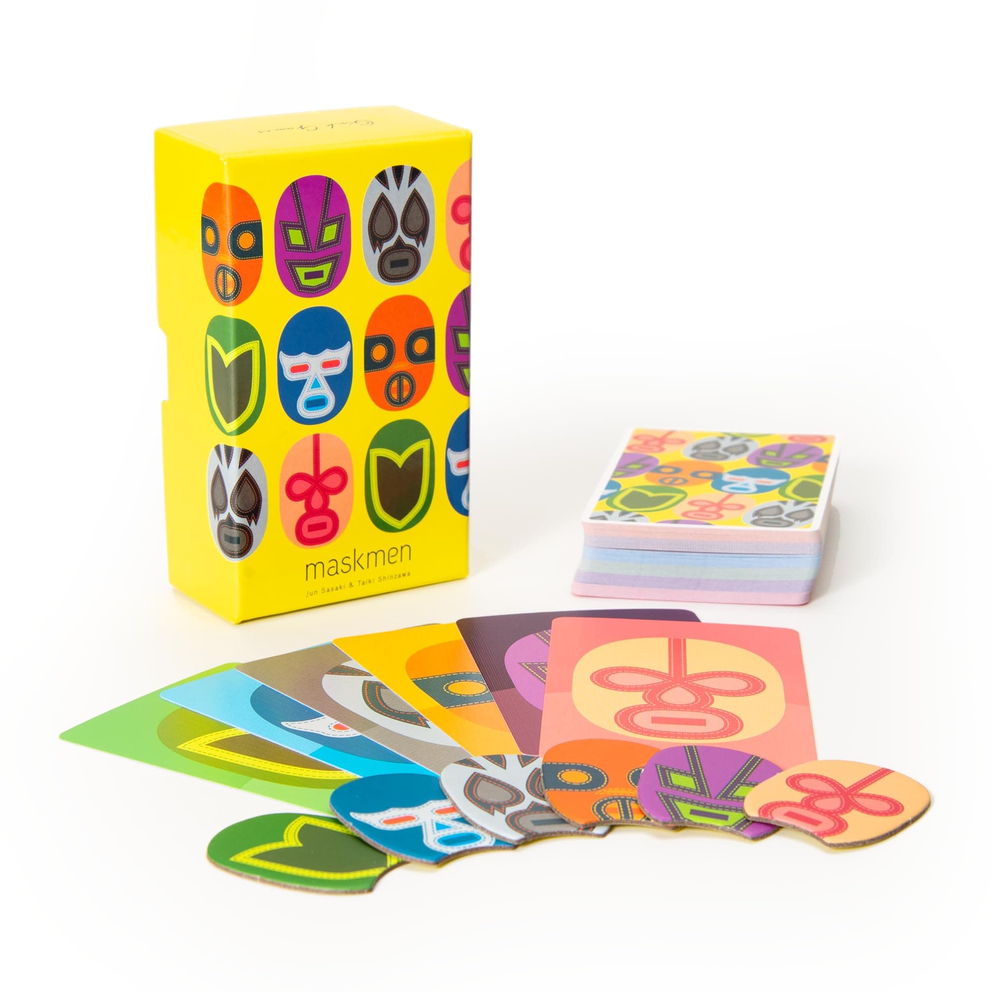 Oink Games Maskmen - Unique Japanese Shedding Card Game | Perfect for Stocking Stuffers & Secret Santa | Ages 9+ | Build Wrestler Rankings