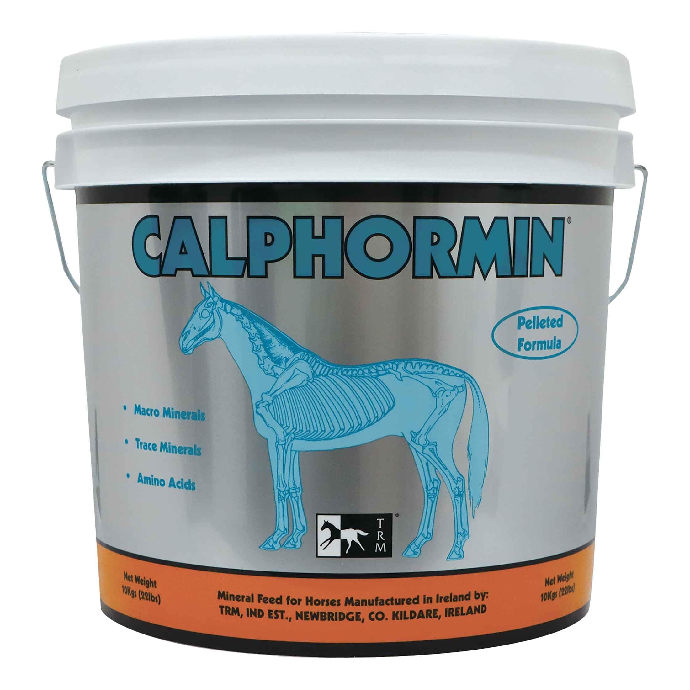 TRM Calphormin Nutrient-Rich Horse Supplement for Optimal Skeletal Development of Young Horses - 22 lb (10 Kg) - Bucket - 22 lb